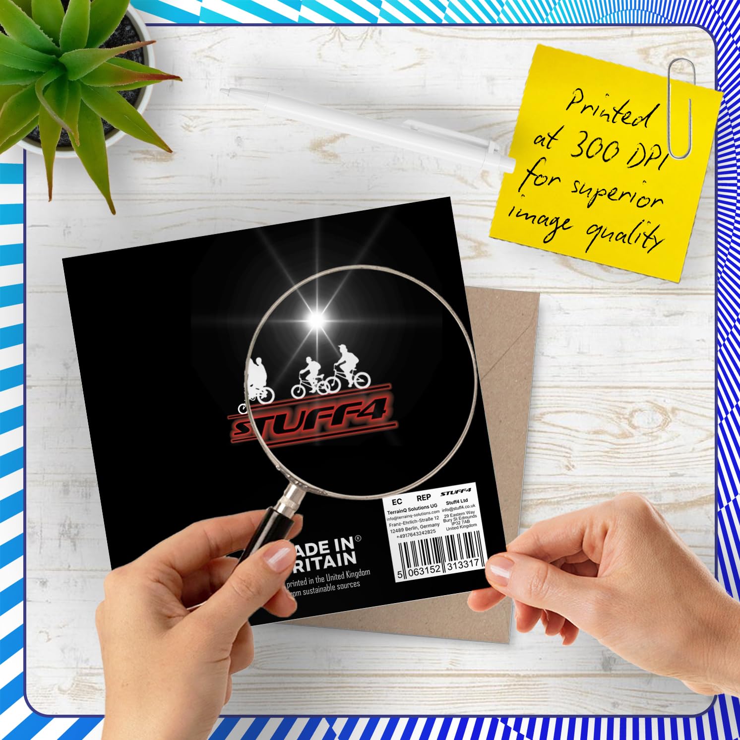 Stuff4 Sci Fi Themed Birthday Card for Men & Women | 145mm Square | Uncoated Interior 2