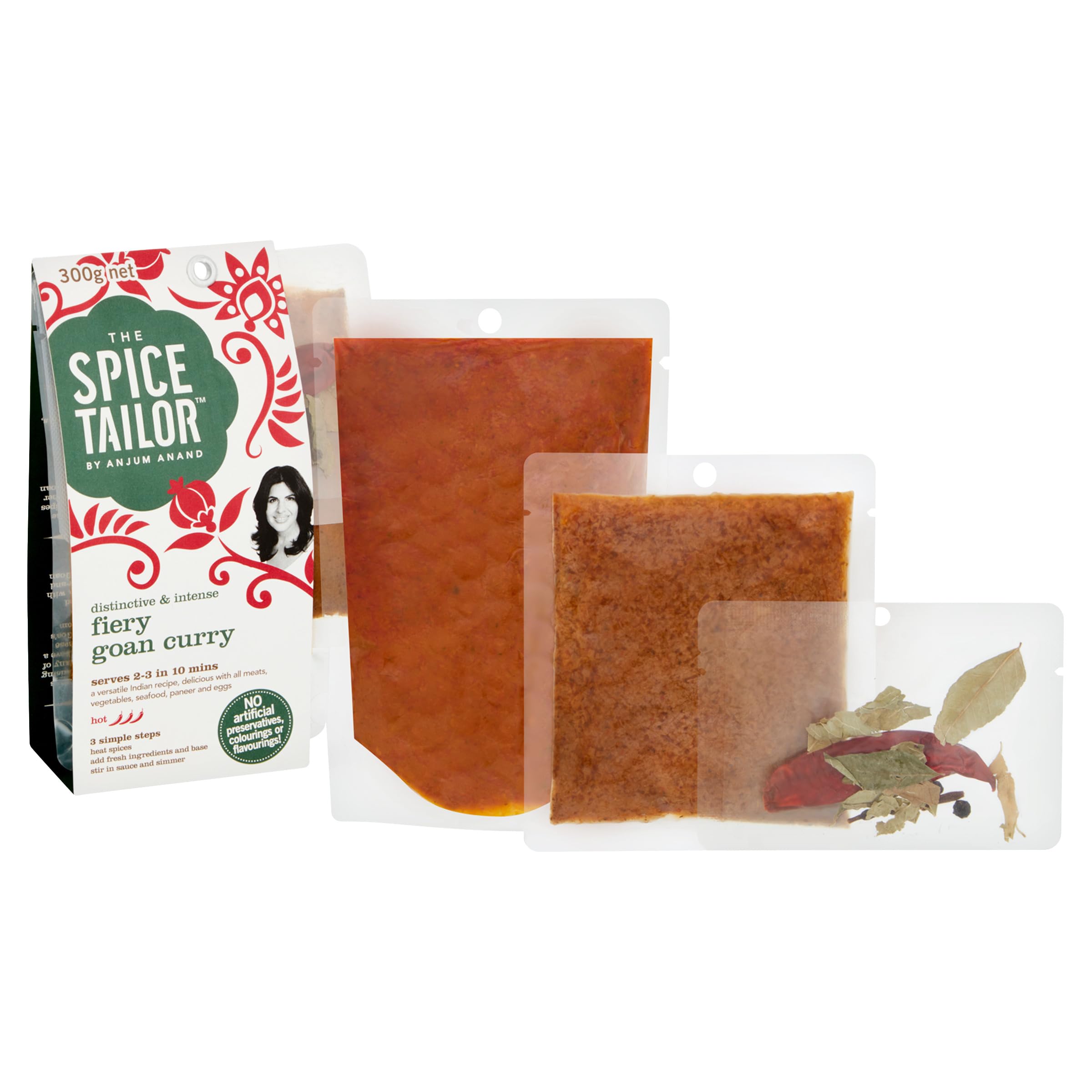 The Spice Tailor - Fiery Goan Curry Indian Curry Sauce Meal Kit, Pack of 5 5