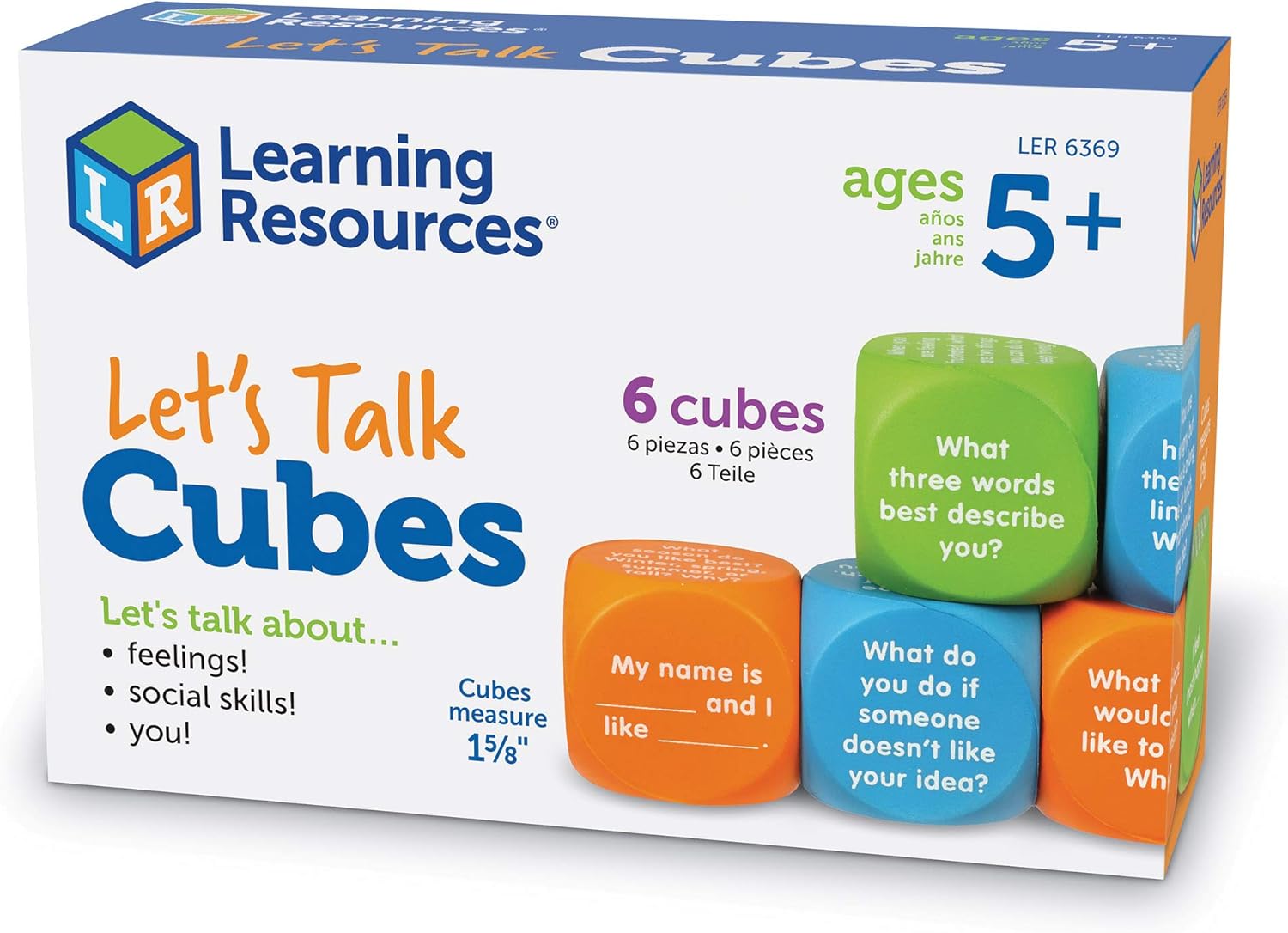 Learning Resources Let’s Talk SEL Cubes - Educational Social-Emotional Learning Game for Kids Ages 5-9 6