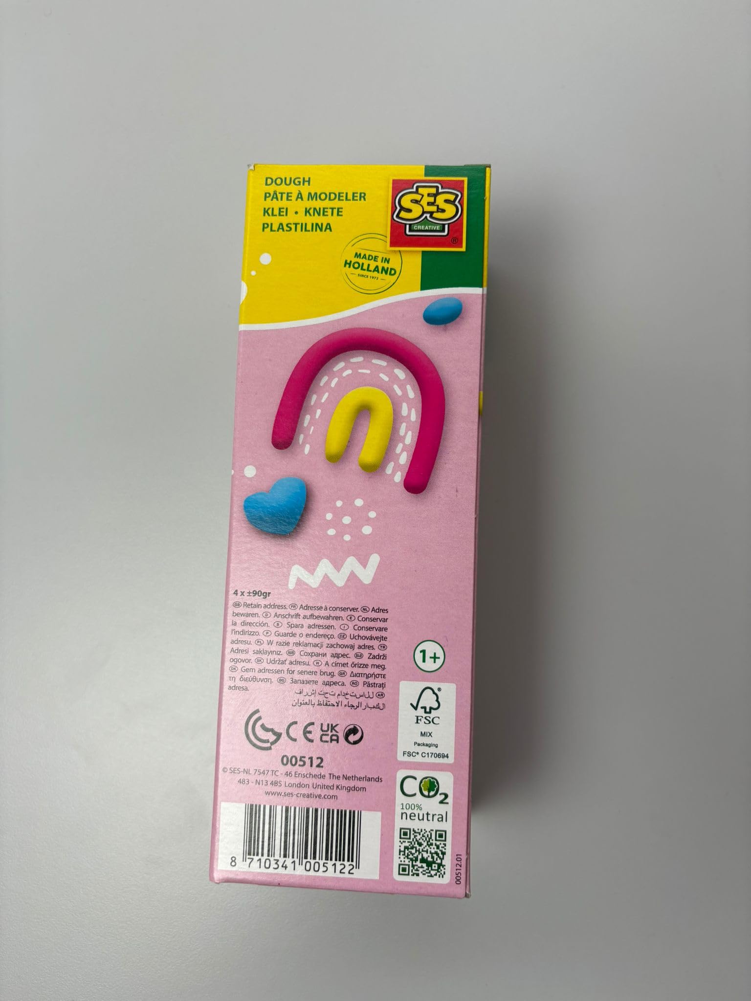 SES Creative Feel Good Dough Happy - Sensory Play Dough Set for Toddlers (4x90g) 7