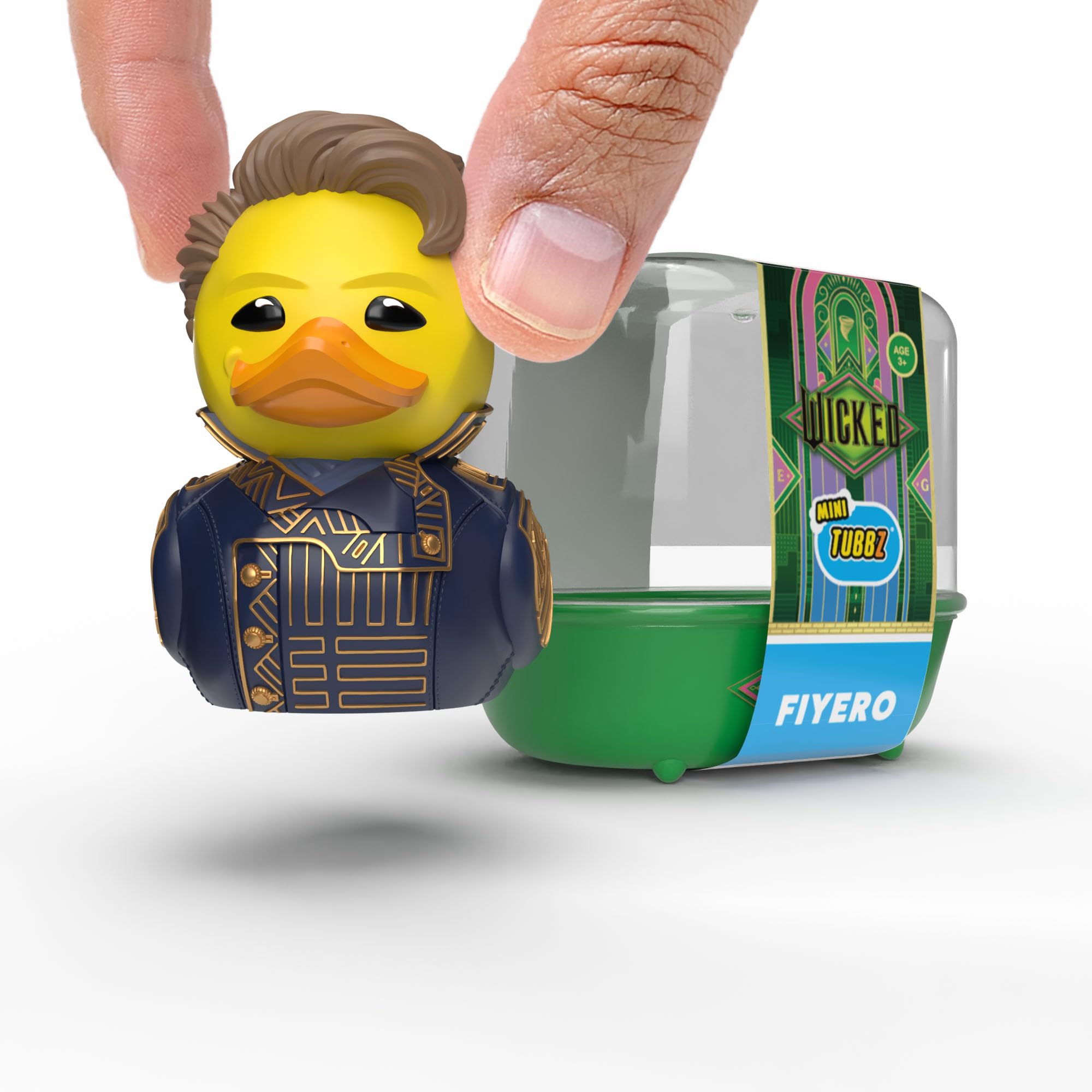 TUBBZ Mini Collectible Figure - Wicked For Good Prince Fiyero Cosplaying Rubber Duck | 5 cm