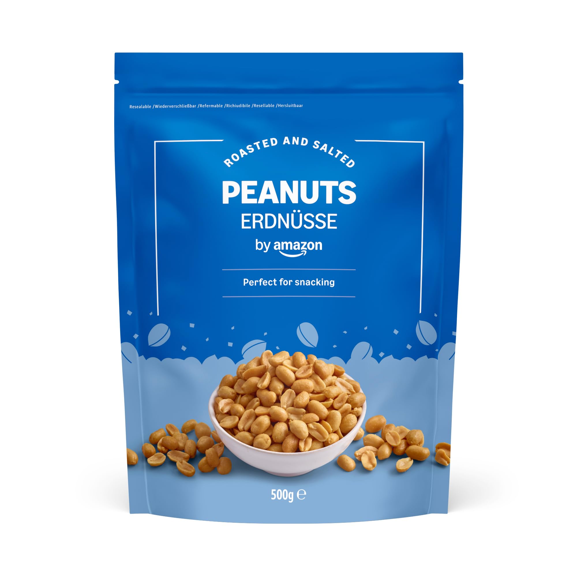 Amazon Roast and Salted Peanuts 500g - High Fibre, Vegetarian & Vegan Snack
