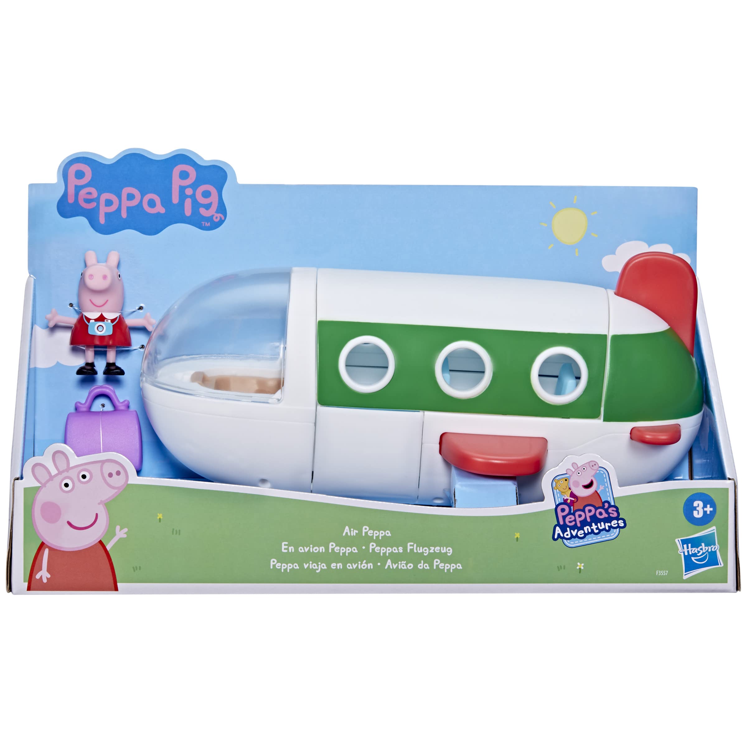 Peppa Pig Air Peppa Airplane Playset - Rolling Wheels, Opening Features, 1 Figure, Ages 3+ 8