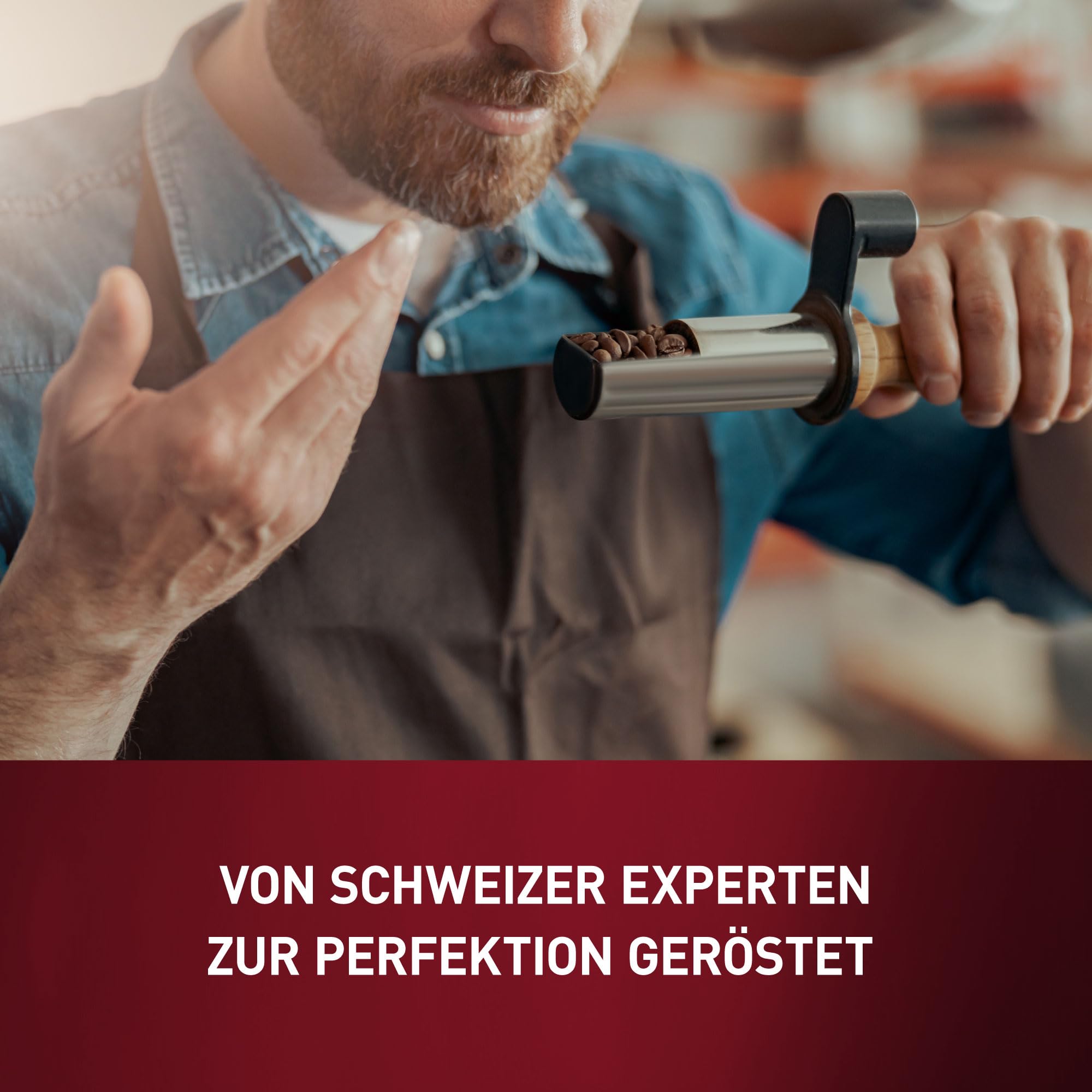 Schwiizer Schüümli Crema Intenso 100% Arabica Coffee Beans, Medium Roast, Intensity 4/5, Rainforest Alliance Certified, 1kg 4