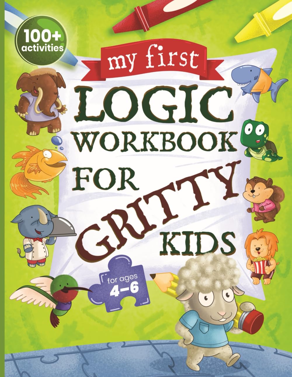 bright child books llc My First Logic Workbook for Gritty Kids: Spatial Reasoning, Math Puzzles | Ages 4-6 | Paperback