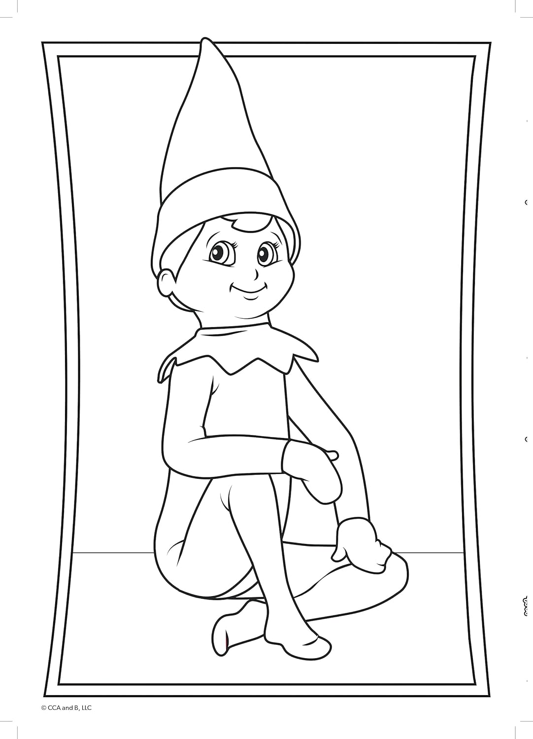 Elf on the Shelf Sticker Colouring Book - Christmas Activity for Kids 5