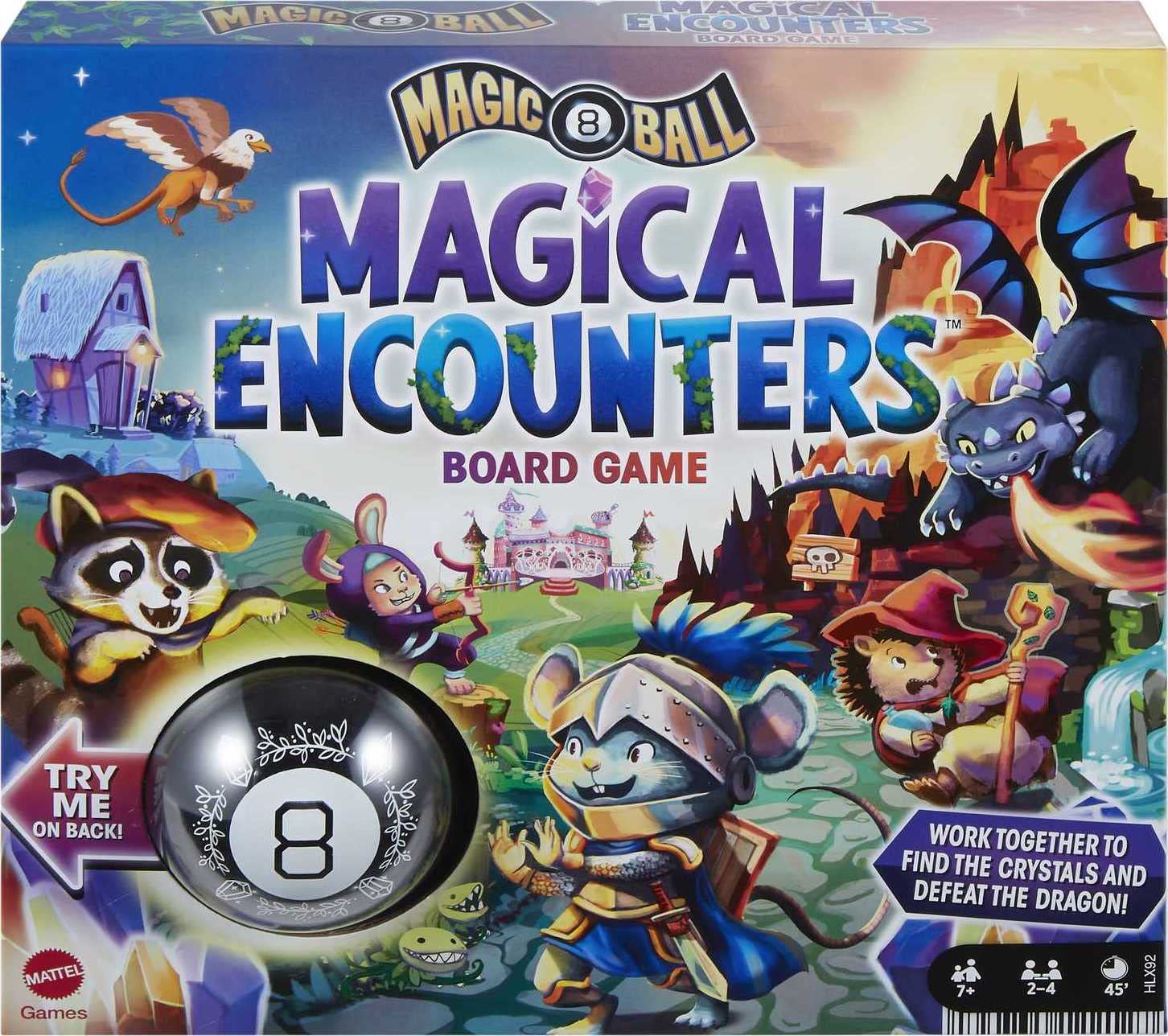 Mattel Games Magic 8 Ball Magical Encounters Cooperative Board Game 7