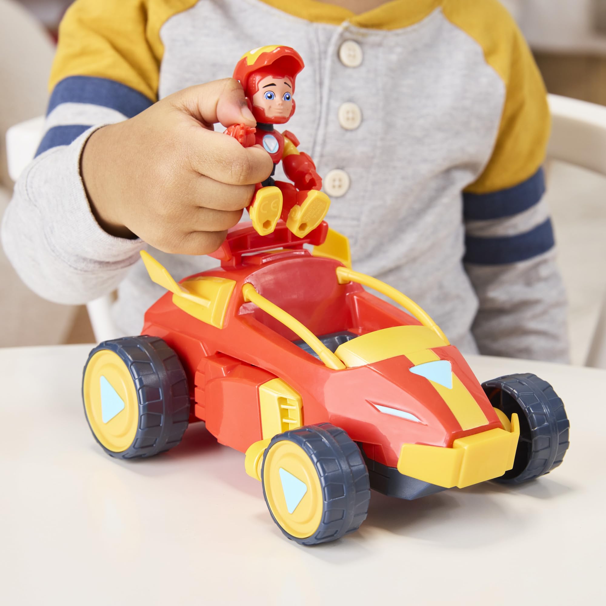 Iron Man 2-in-1 Mech Suit & Vehicle Action Figure - Ages 3+ 4