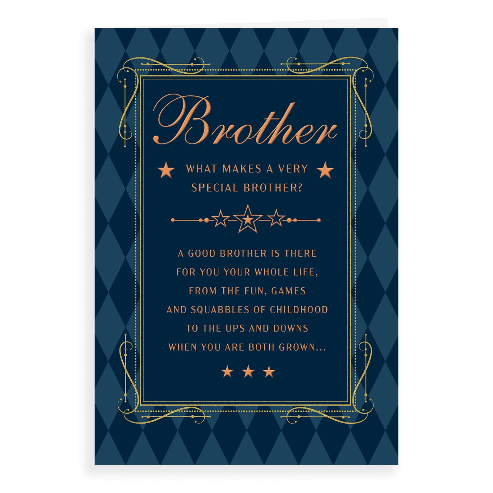 Regal Publishing Classic Birthday Card for Brother | 9 x 6 Inches | Multicolor