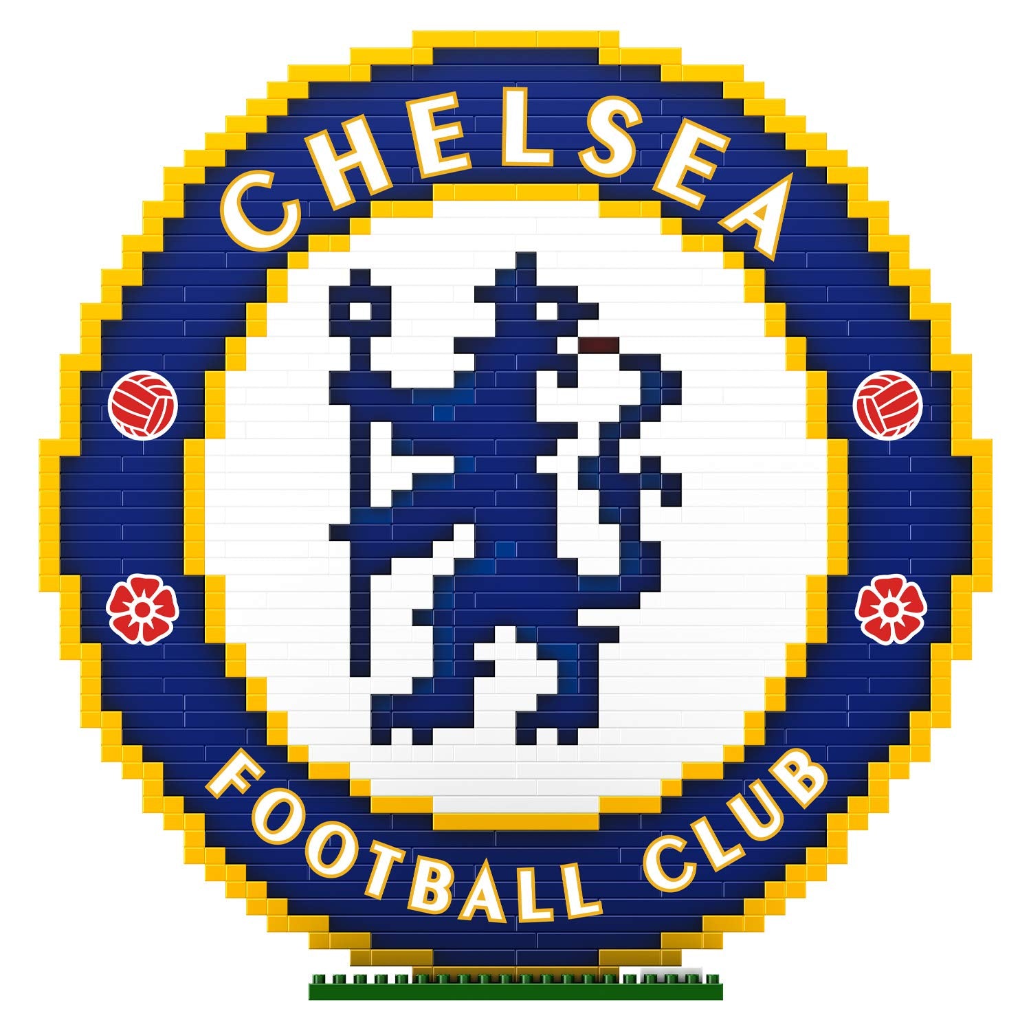 FOCO BRXLZ Chelsea FC Logo Building Set - 1016-Piece Construction Toy for Ages 6+ 5