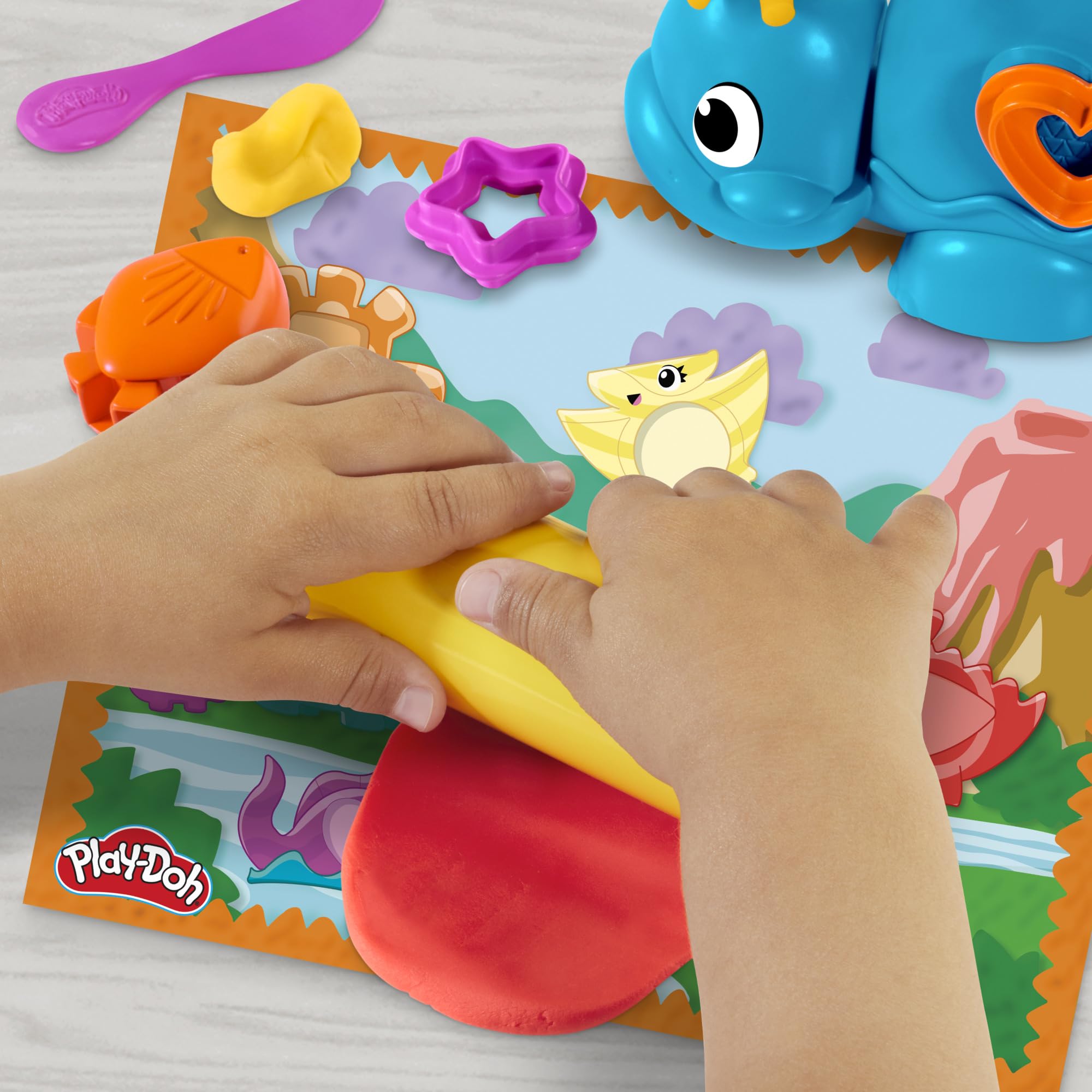 Play-Doh Shapes & Colours Dinosaur Toy - Preschool Creative Playset for Ages 3+ 9