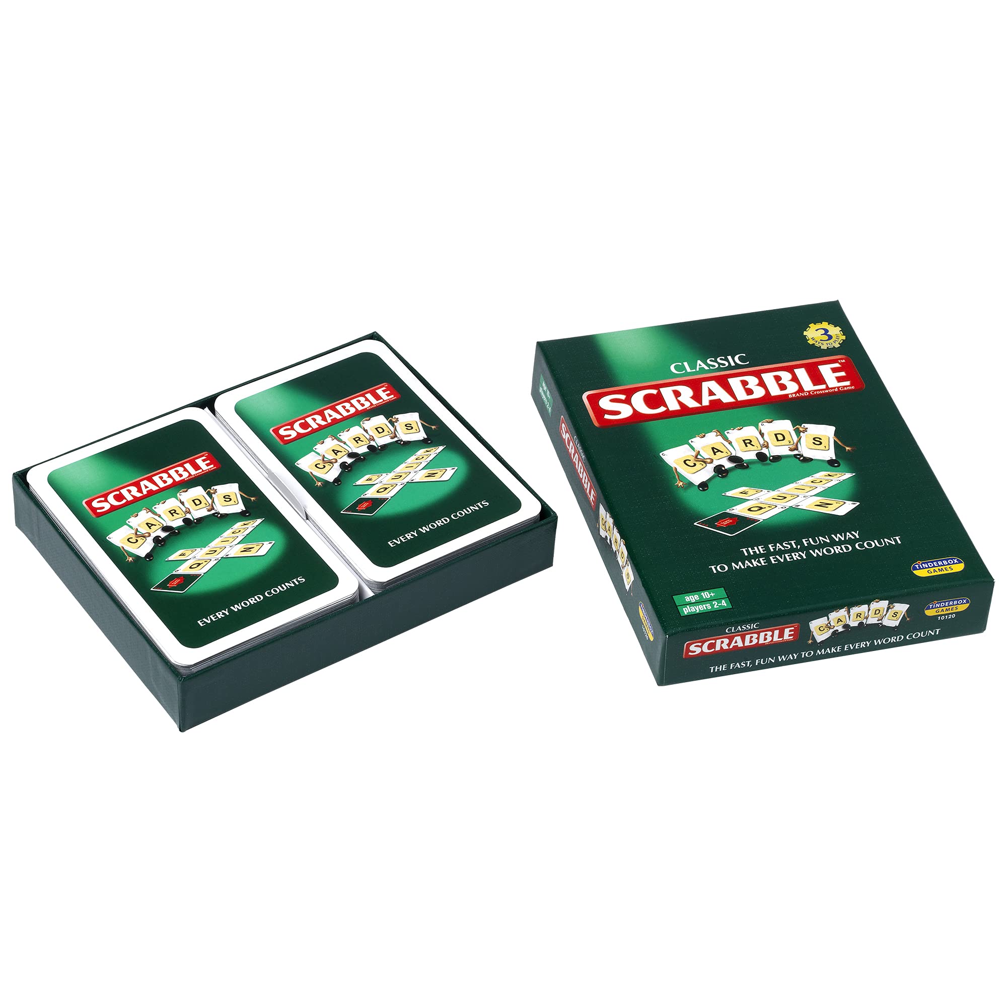 Ideal Scrabble Cards Card Game - 3 Ways to Play, Fast Fun Word Game for 2-4 Players 3