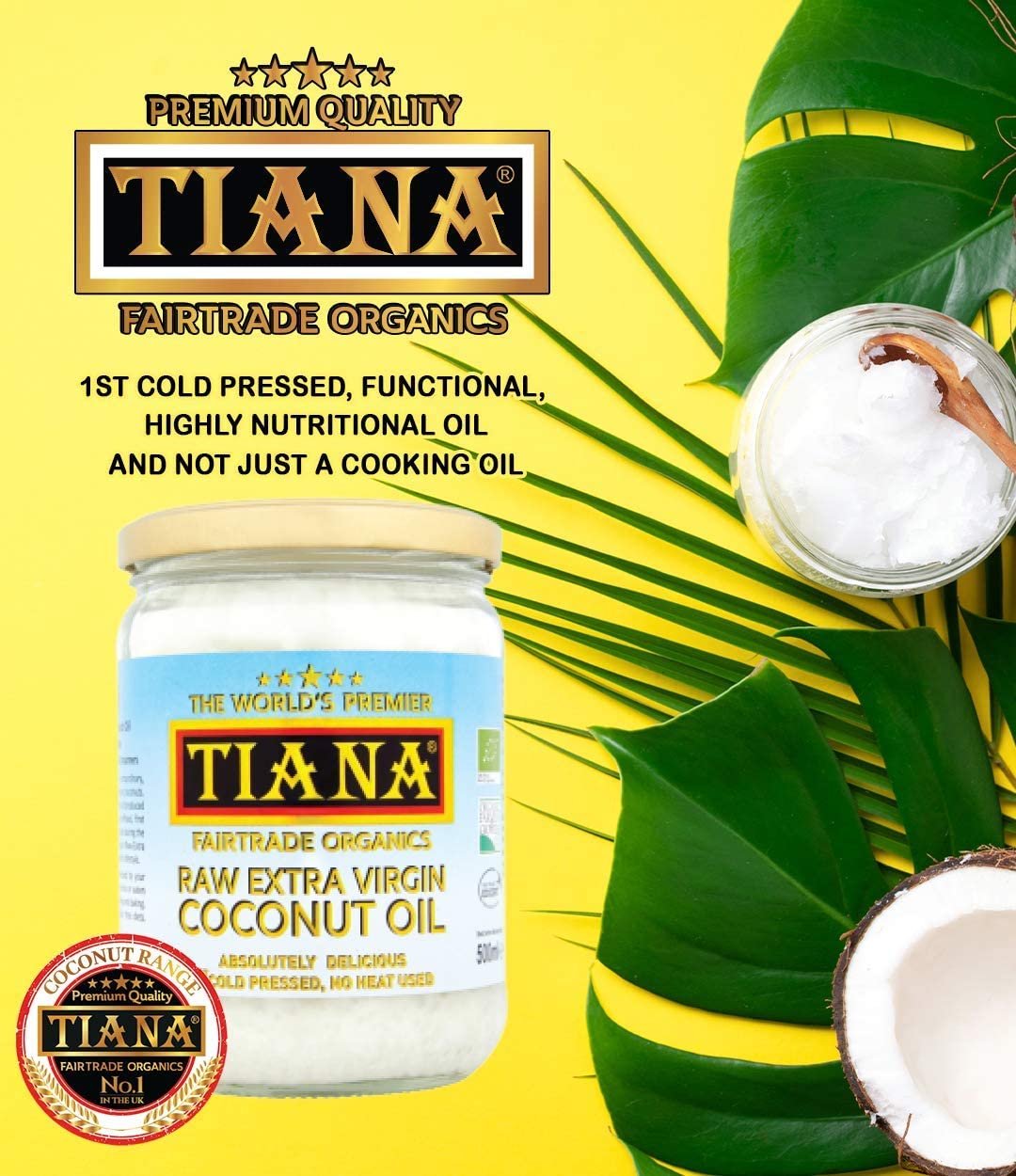 TIANA - Raw Extra Virgin Coconut Oil (500ml) 7