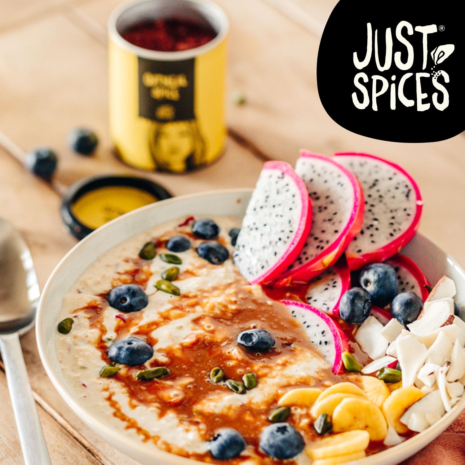 Just Spices Oatmeal Spice, 56g – Nutty, Warmly Spiced Porridge Mix with Almonds, Coconut & Cinnamon 10