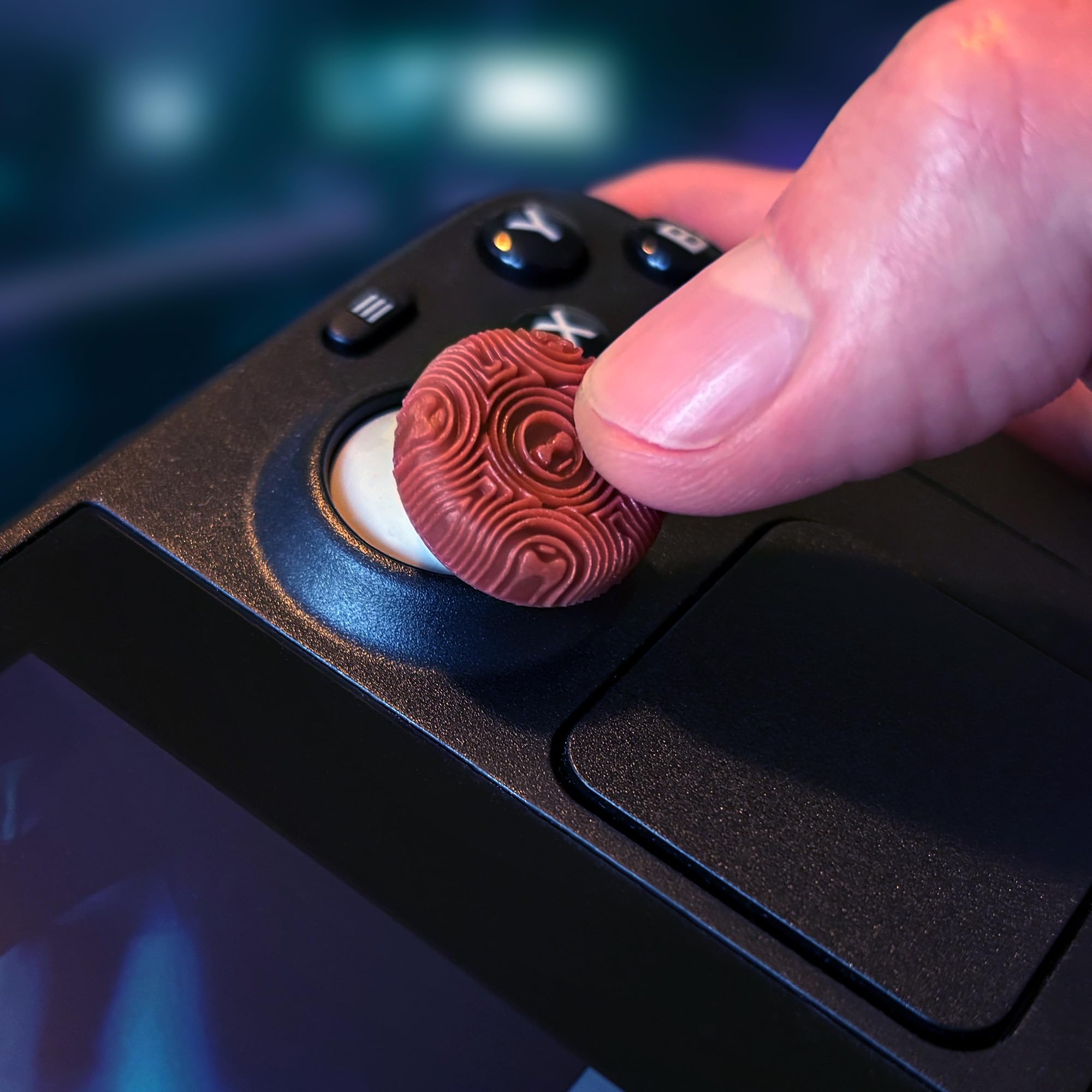 KontrolFreek Portable Thumb Grips - Universal Edition for Handheld Gaming | White, Clear, Red, Black 3