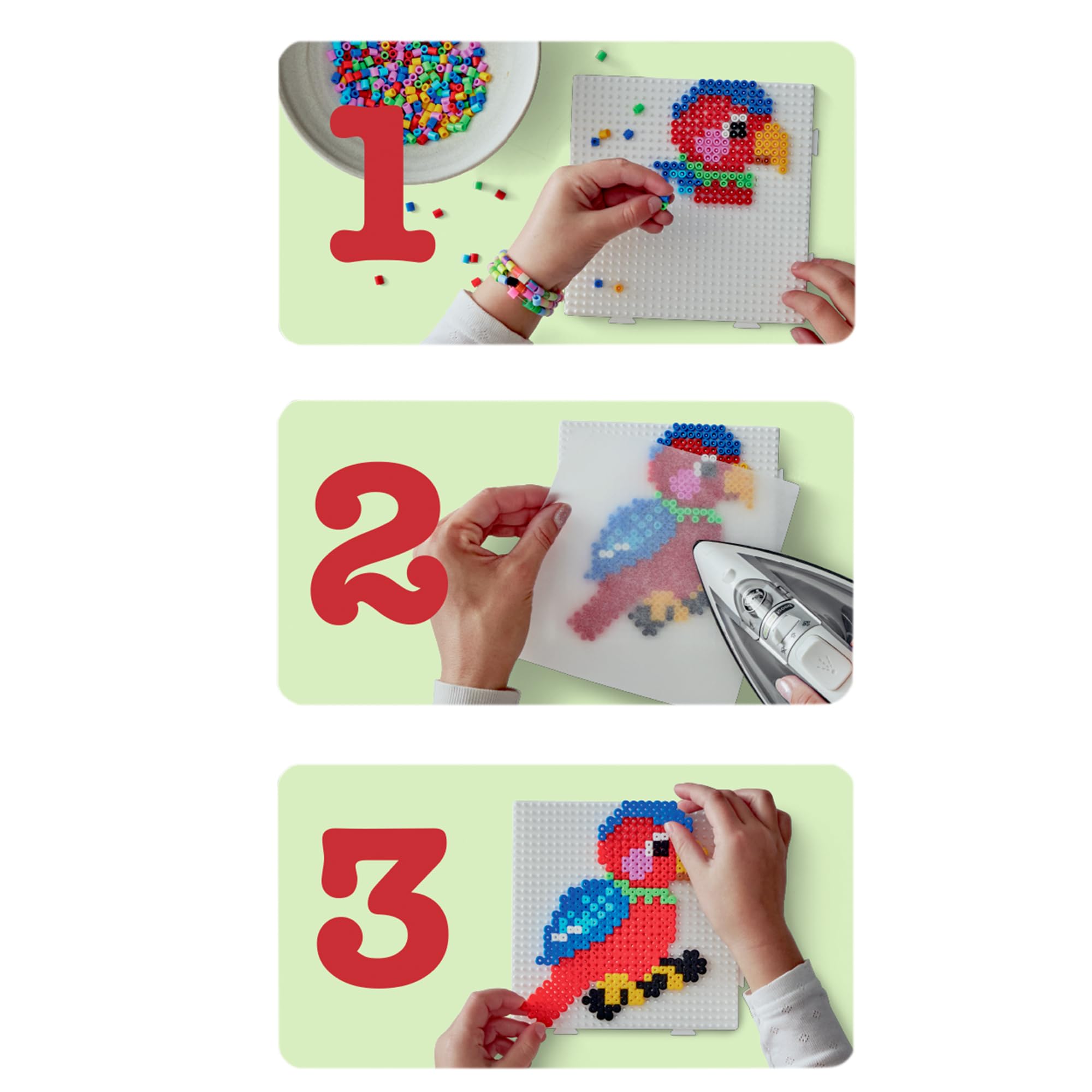 Hama Gift Box - 3D Safari | 2500 Fuse Beads & Large Square Pegboard 14