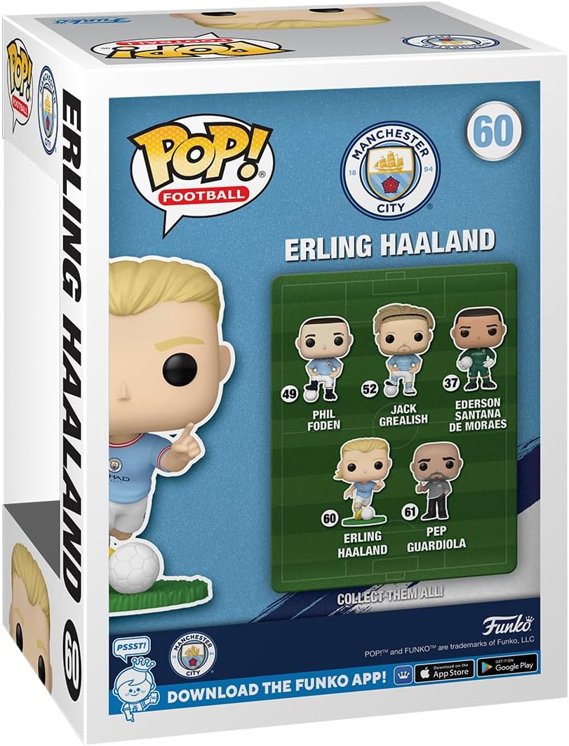 Funko Pop! Football: Erling Haaland Manchester City FC Vinyl Figure 6