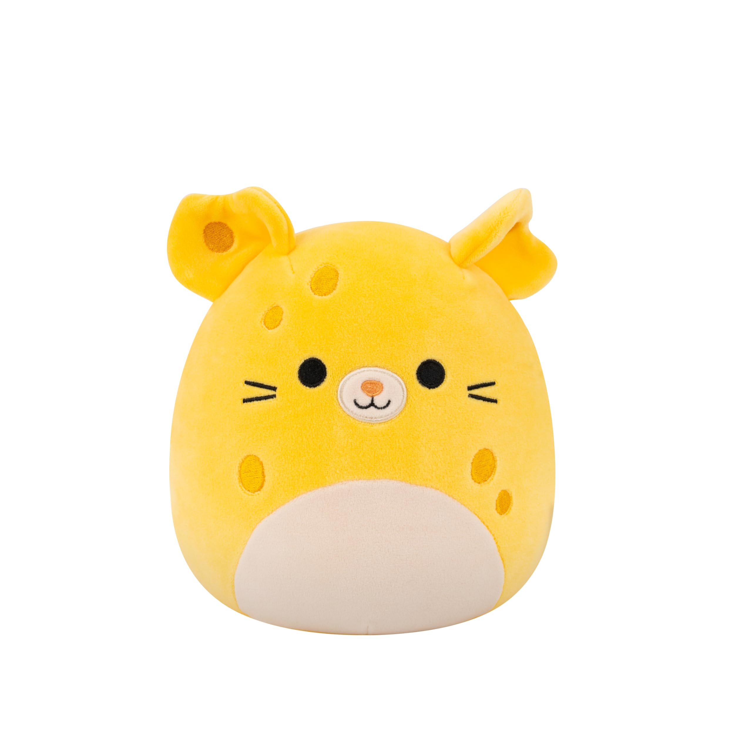 Squishmallows Amelia the Yellow Cheese Mouse - 7.5-Inch Plush Toy for Kids 3 Years and Up