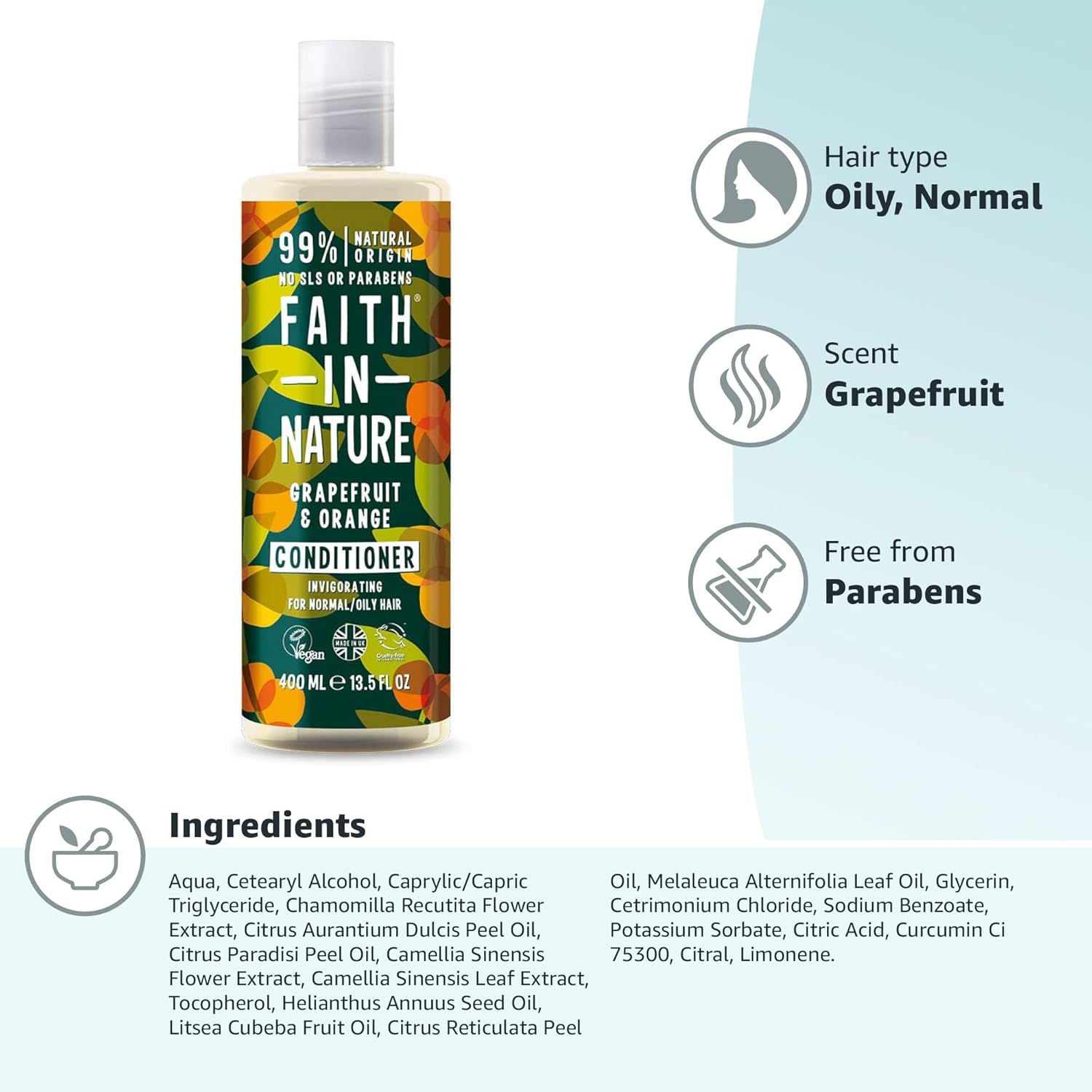 Faith In Nature - Grapefruit & Orange Conditioner (400 ml) 5