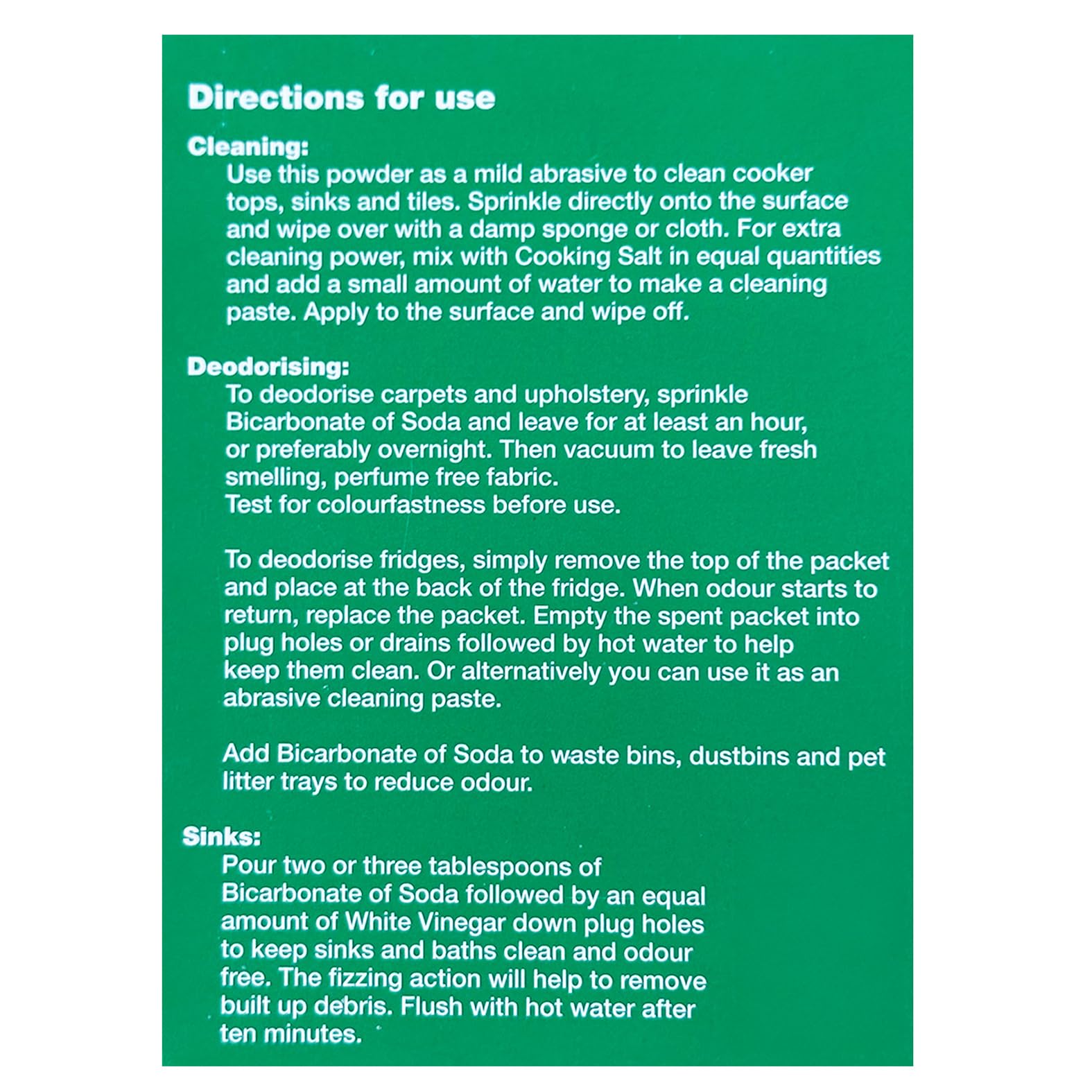 Dri-Pak - Clean & Natural Bicarbonate of Soda 500g 6