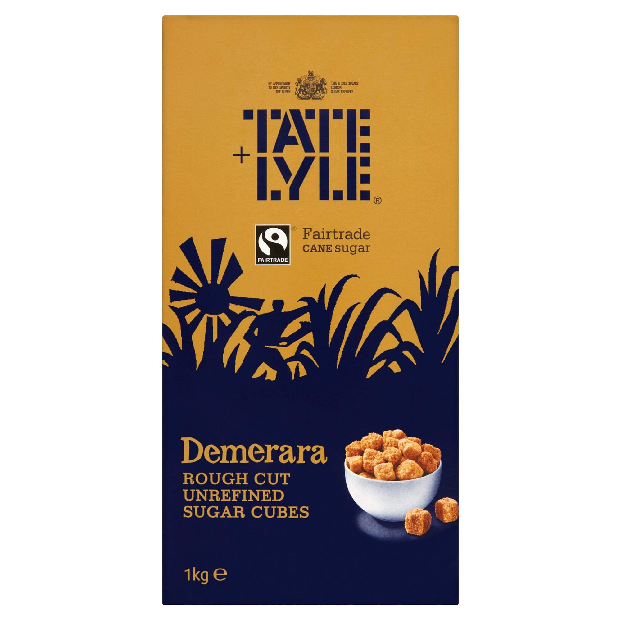 Tate & Lyle - Fairtrade Demerara Rough Cut Sugar Cubes 1 kg