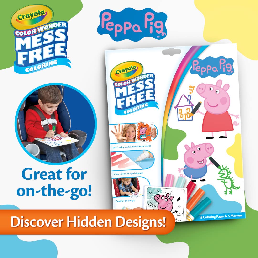 Crayola Peppa Pig Color Wonder Mess-Free Coloring Set 4