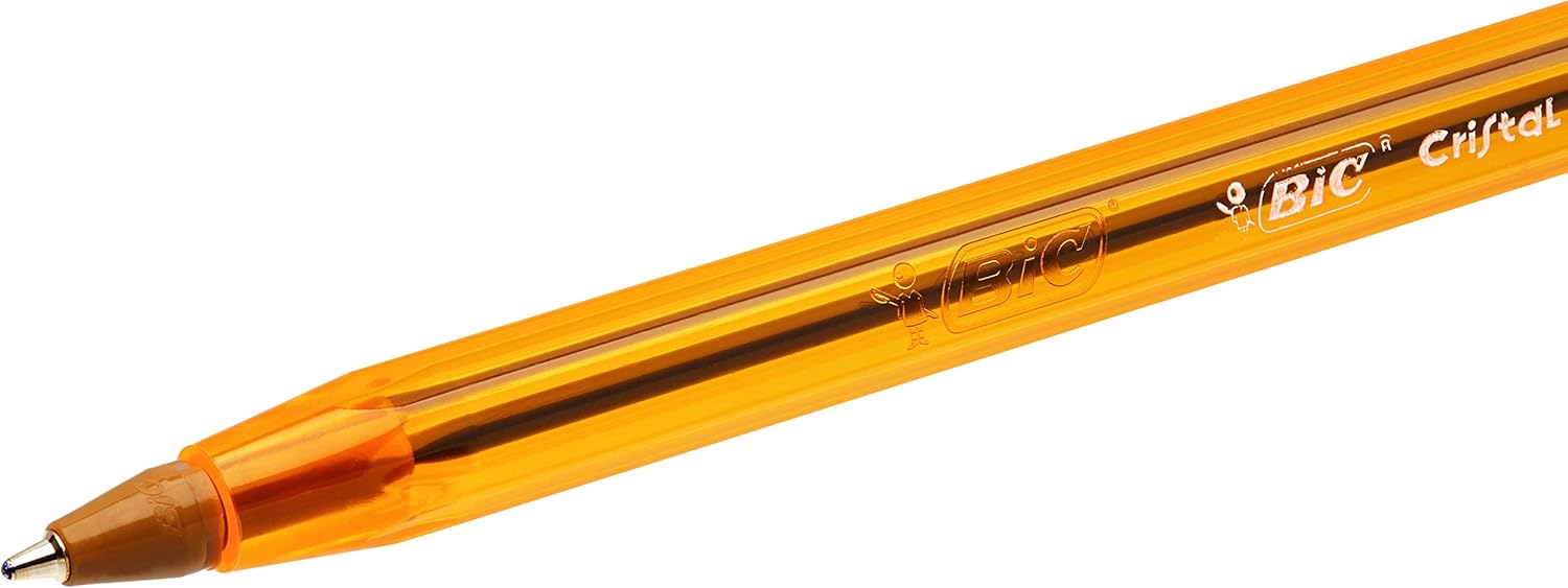 BIC Cristal Original Ballpoint Pens, Every-Day Biro Pens with Fine Point (0.8 mm), Black Ink, Pack of 50 6