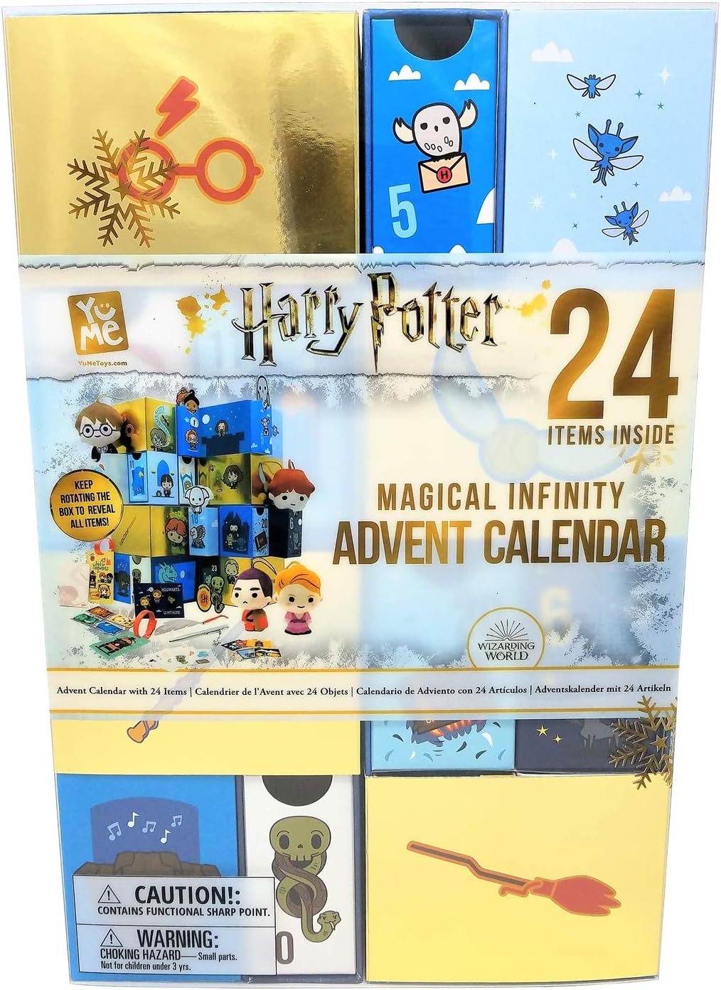 Harry Potter Magical Infinity Advent Calendar - Rotating 360° Collectible with 24 Gifts