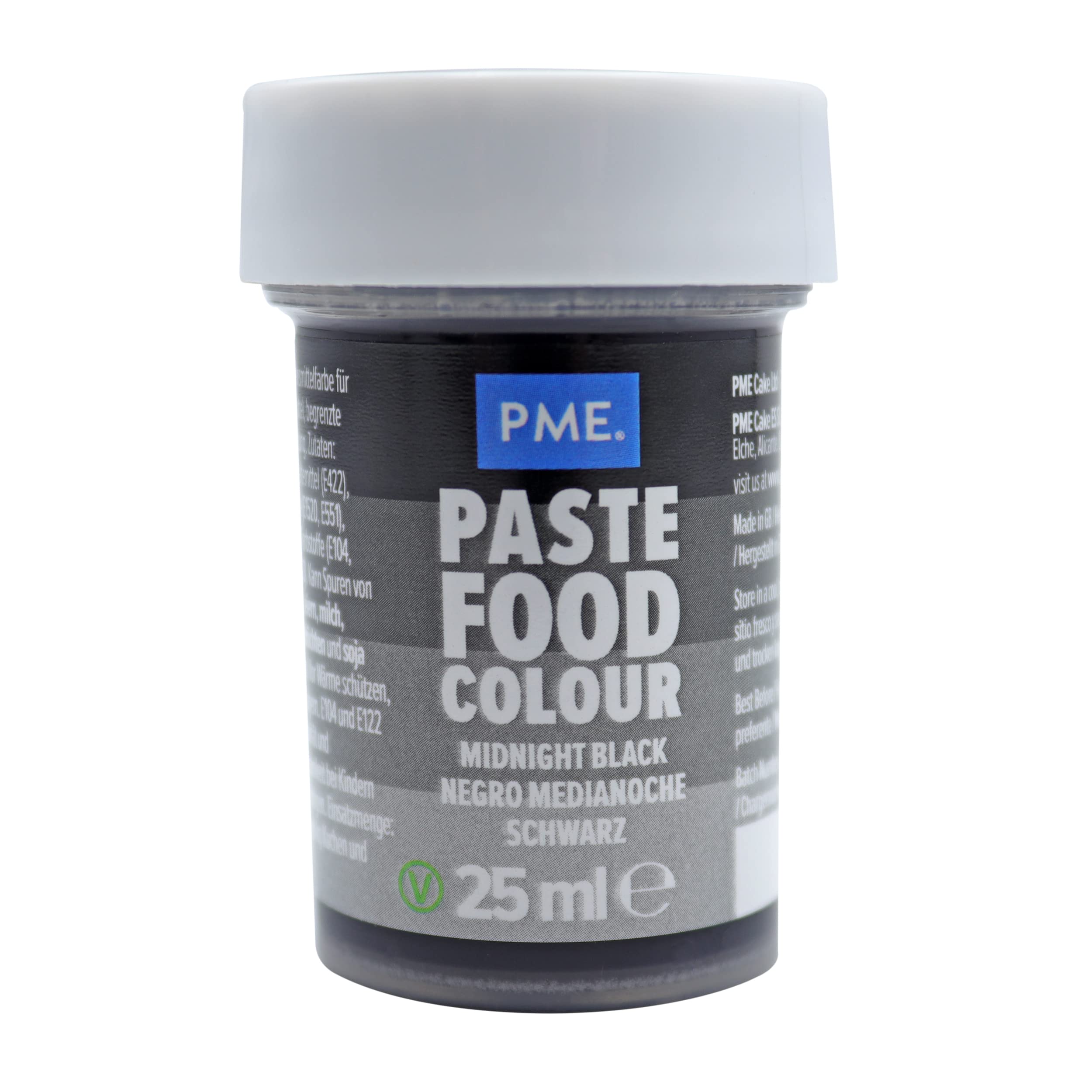 PME Paste Food Colour Midnight Black 25g
