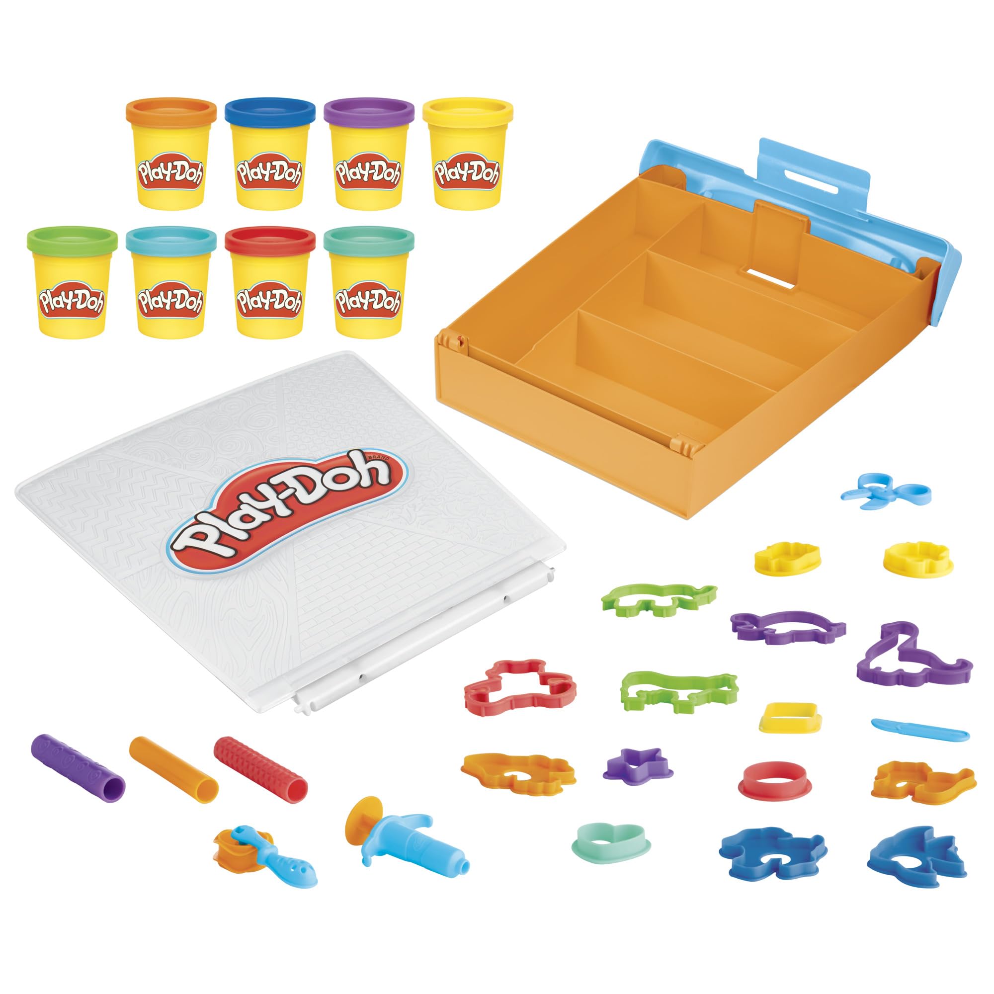 Play-Doh Imagine Animals Storage Set - 8 Cans Compound & 22 Accessories | Ages 3+ 8