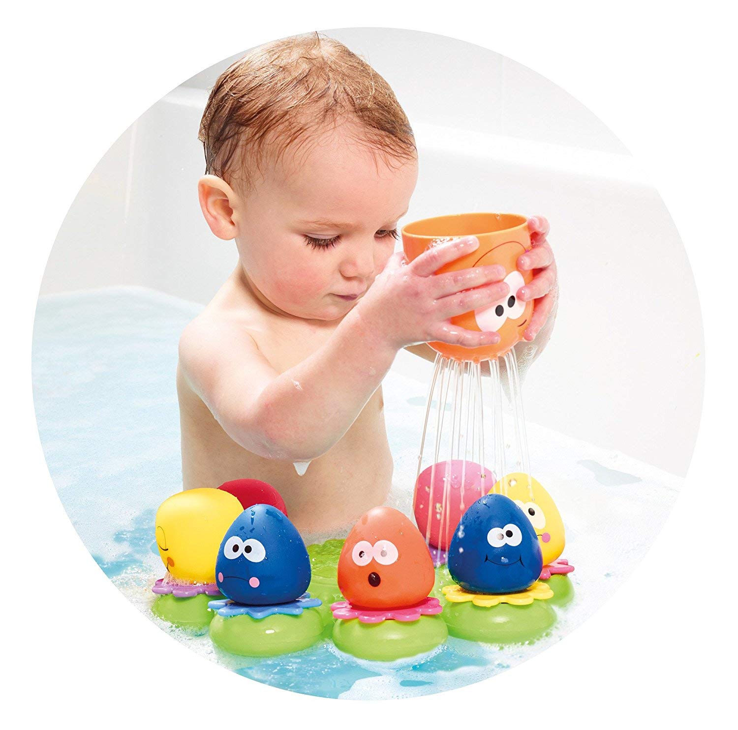 Toomies Octopals Number Sorting Bath Toy - Educational Water Playset for Toddlers 12M+
