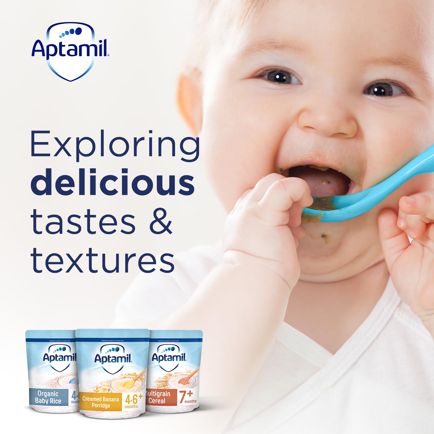 Aptamil Creamed Porridge Baby Food Cereal, 4-12 Months, 125g (Pack of 5) 5