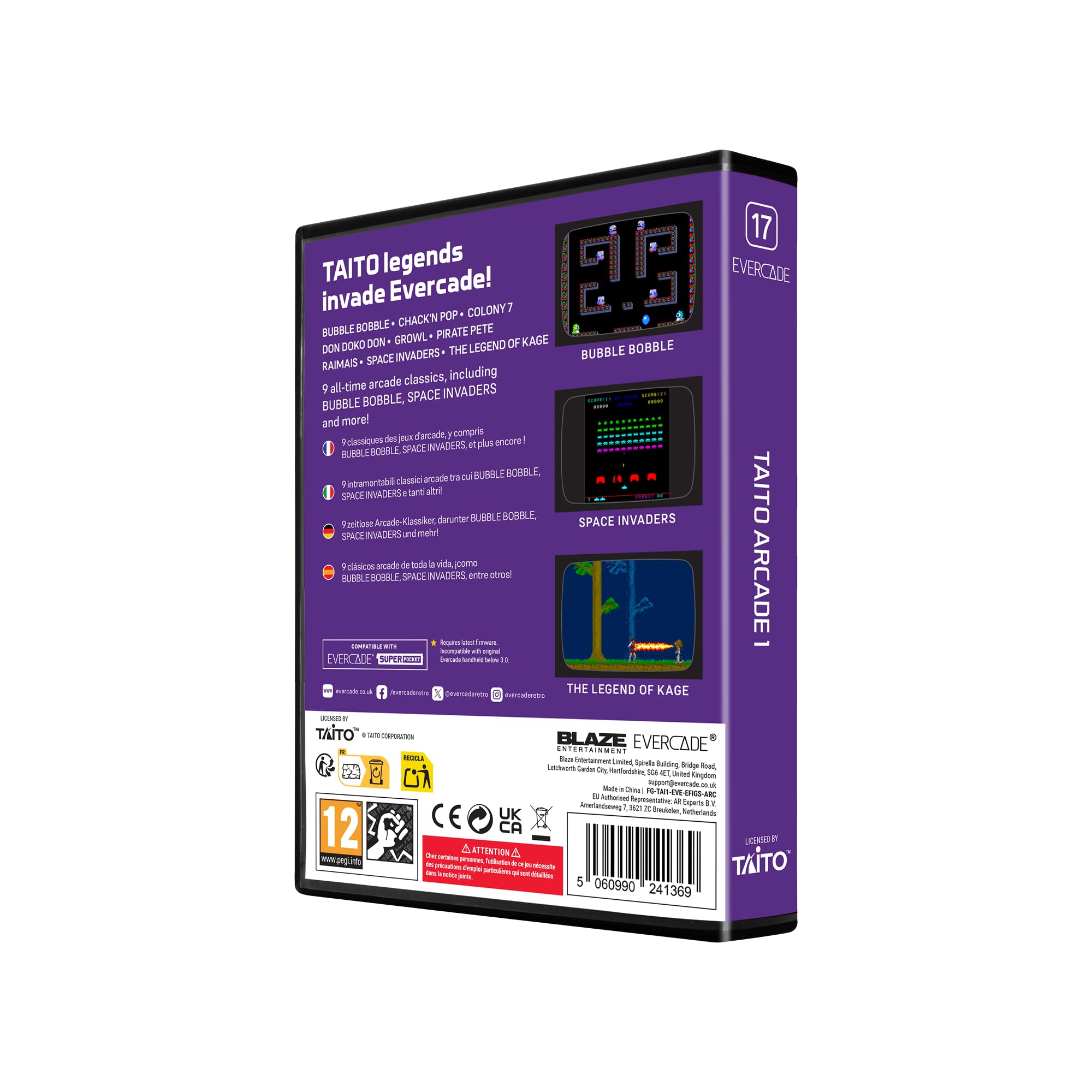 Taito Arcade 1 - Evercade Cartridge 4