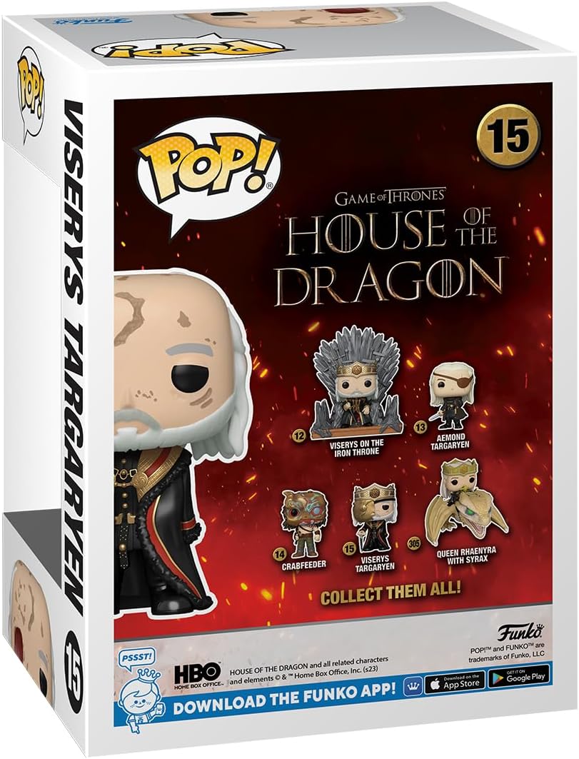 Funko Pop! TV: House of the Dragon - Masked King Viserys Targaryen Vinyl Figure (76474) 6