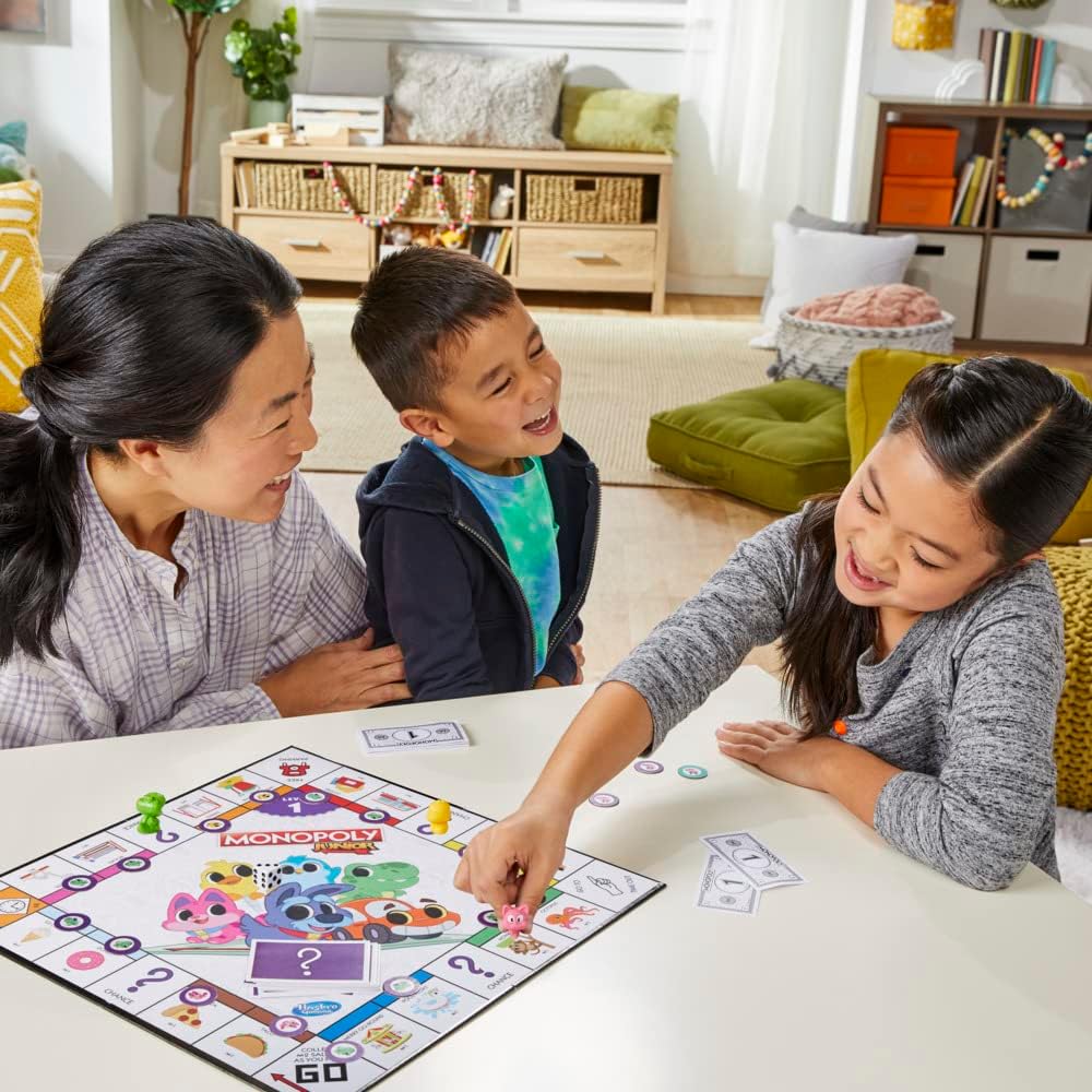 Monopoly Junior Board Game, 2-Sided Gameboard, 2 Games in 1 7