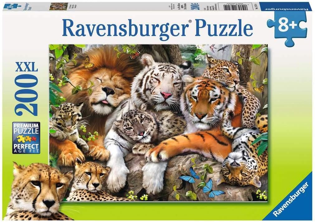 Ravensburger Big Cat Nap 200-Piece Jigsaw Puzzle - Extra Large Pieces for Kids 8 Years & Up