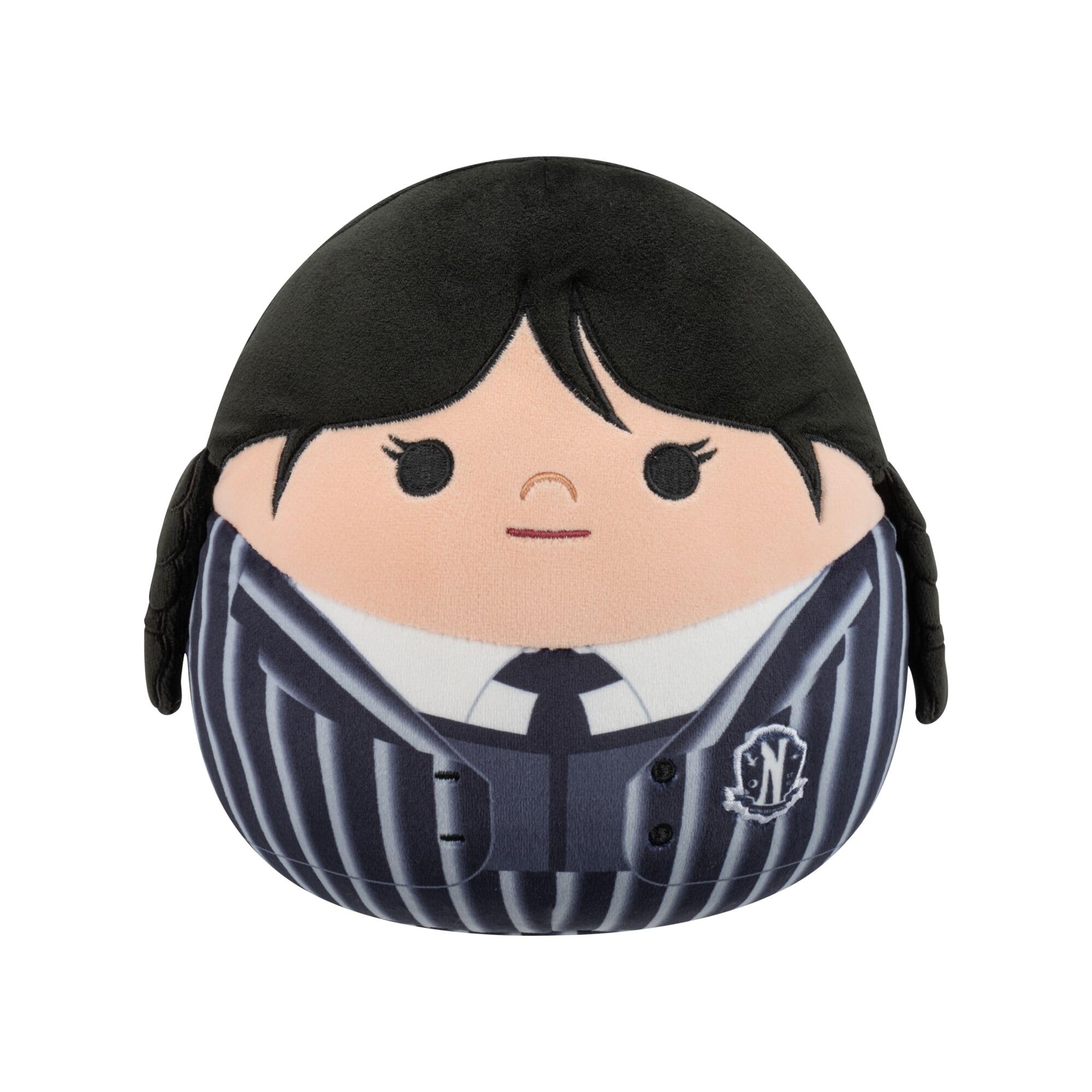 Squishmallows 8-Inch Wednesday in Uniform Plush - Soft Collectible Doll for Kids 3+