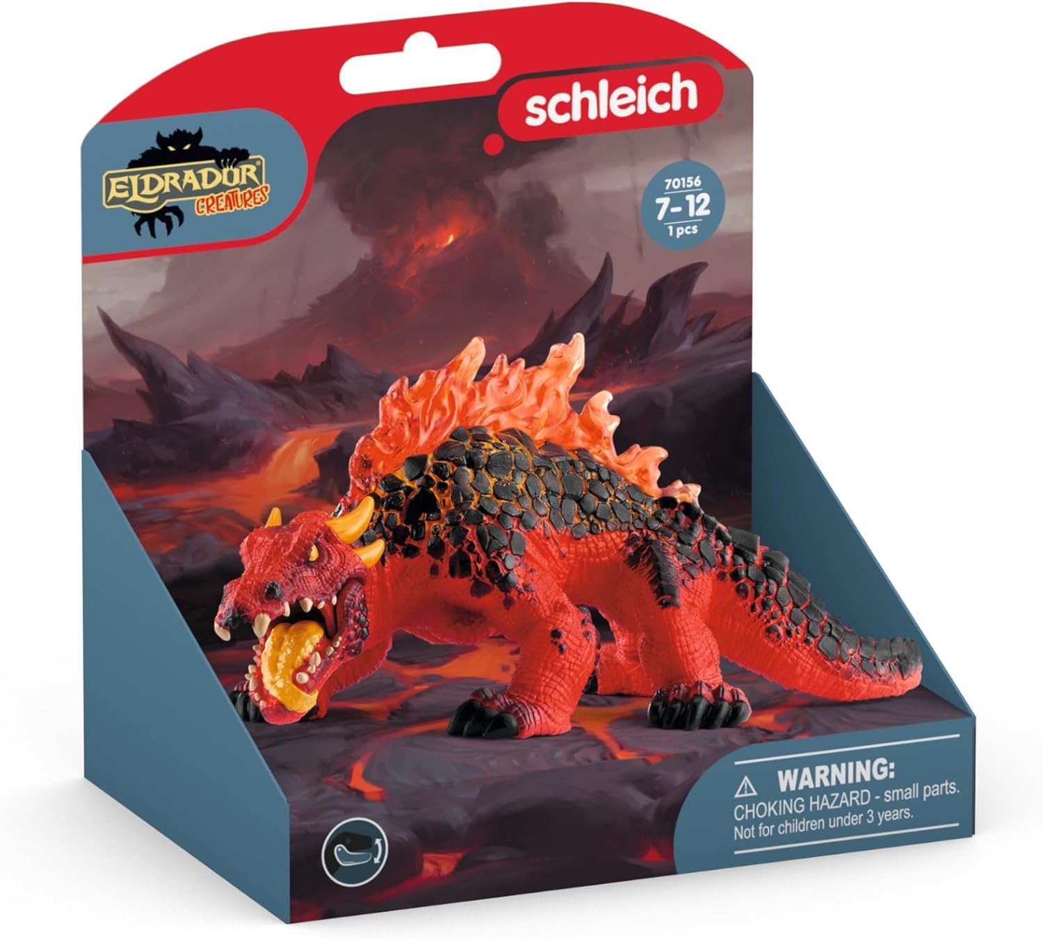 Schleich Eldrador Magma Lizard 70156 - Highly Detailed Fantasy Action Figure with Movable Jaw - Ages 7+ 5