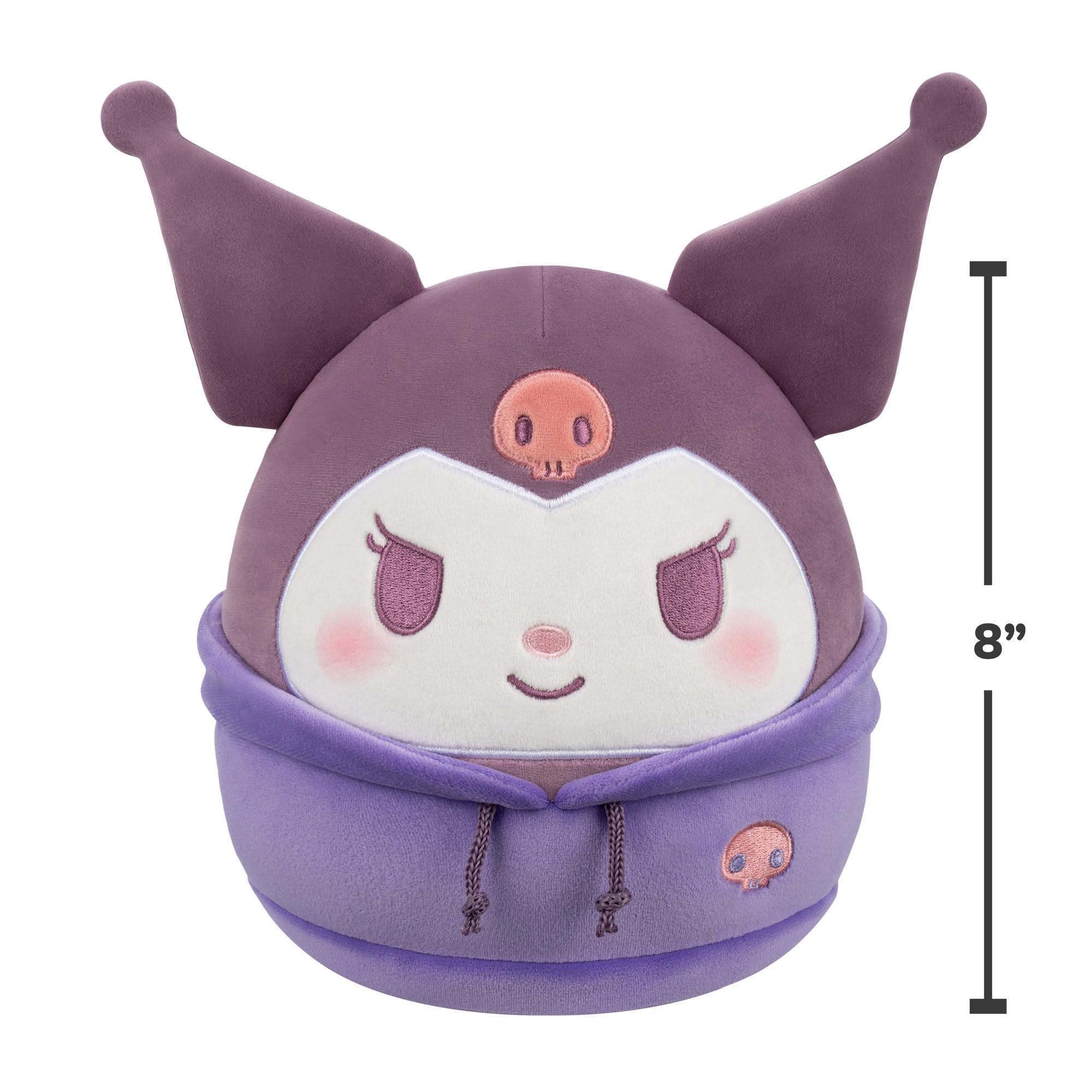 Squishmallows Dabodabo Hoodie Kuromi 8-Inch Plush - Sanrio x Squishmallows Collaboration 6