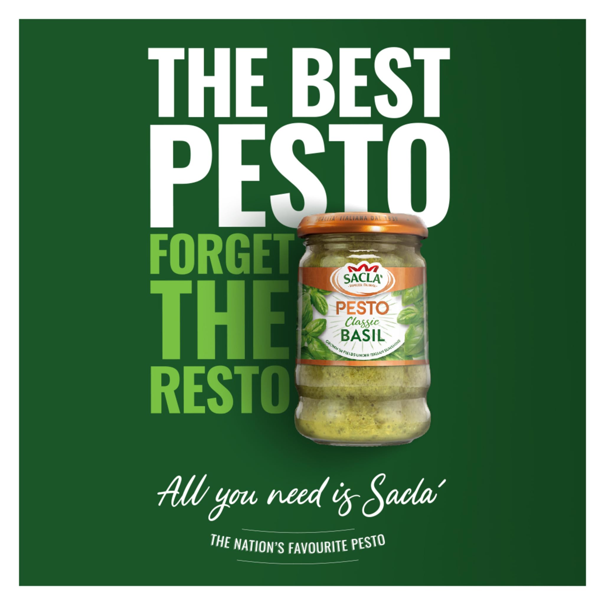 Saclà Classic Basil Pesto - 190g 3