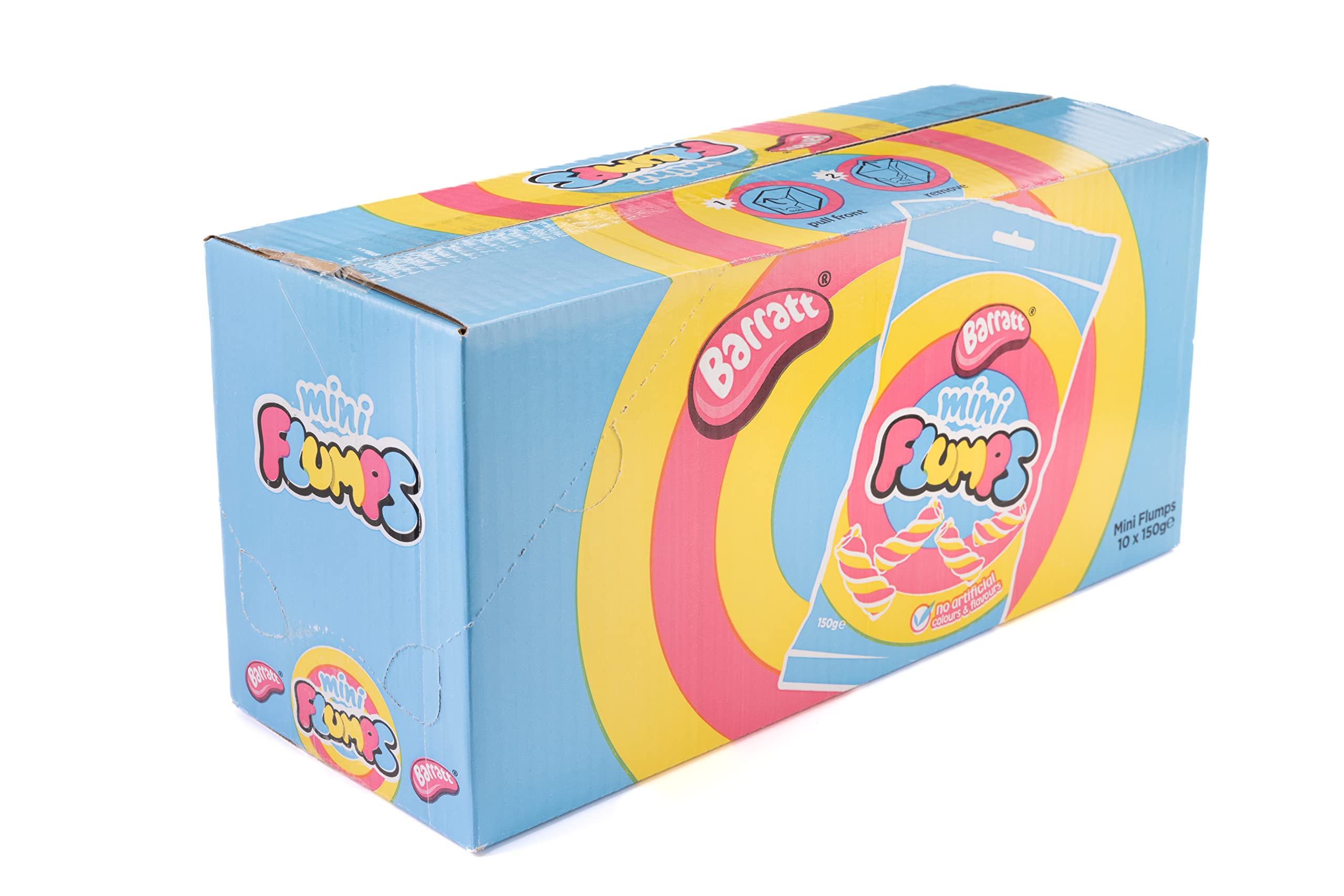 Barratt Mini Flumps 150g - Vanilla Fluffy Marshmallow Twist Sweets 4