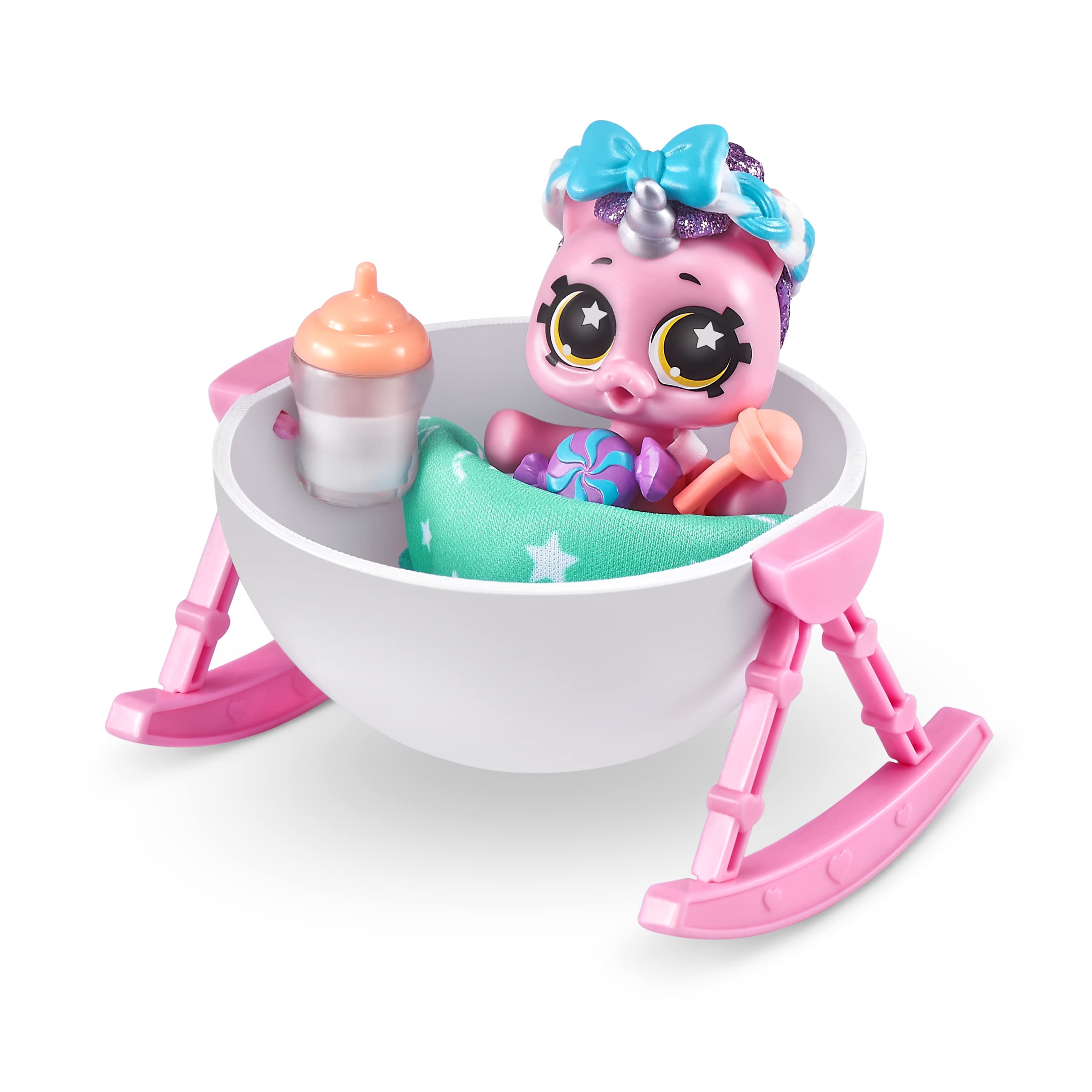 5 Surprise Unicorn Squad Series 5 Newborn Unicorn Mystery Capsule - Collectible Playset with Color-Changing Diaper & Convertible Bath 4