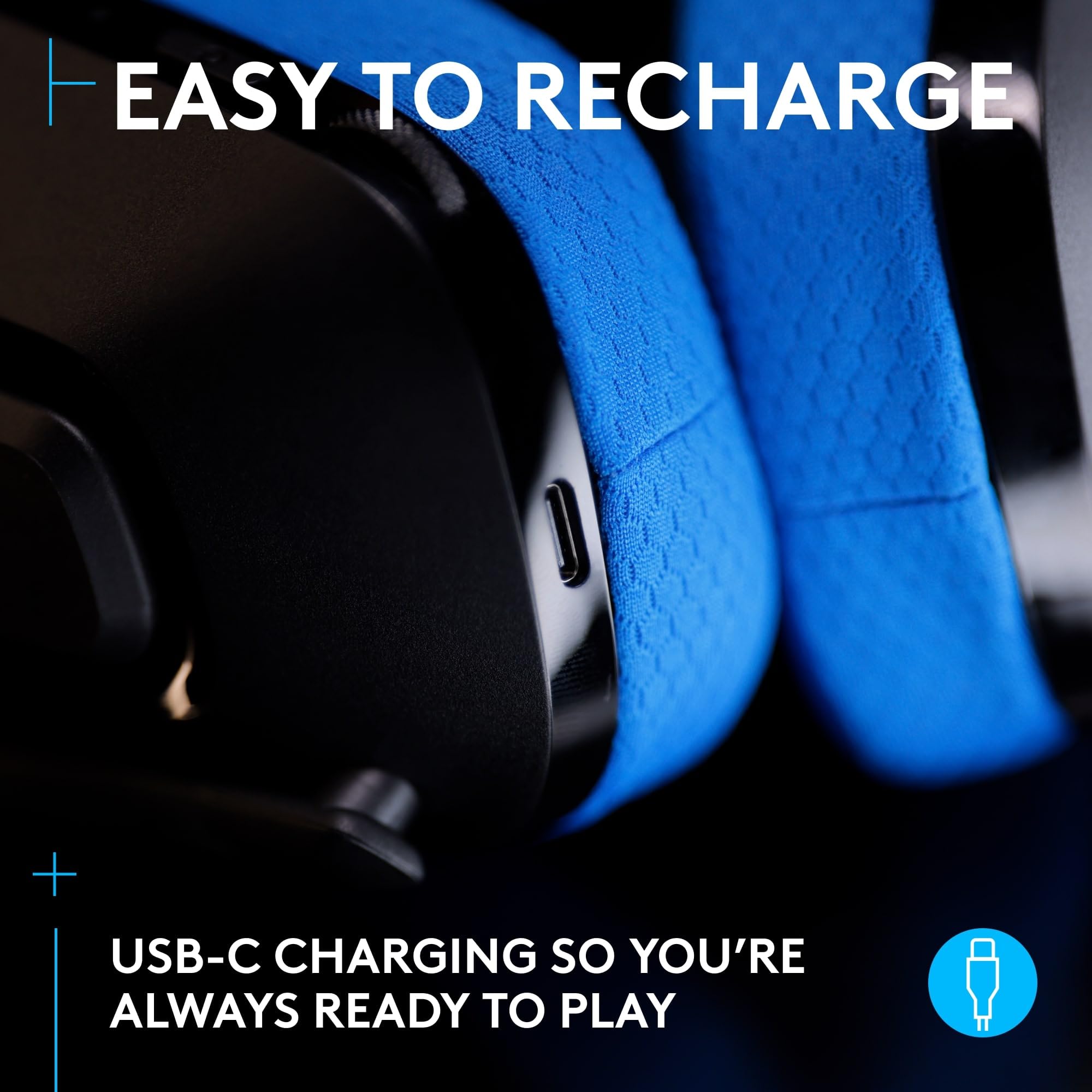 Logitech G G535 Lightspeed Wireless Gaming Headset - 33-Hour Battery, Lightweight 236g, 40mm Drivers, Flip-to-Mute Mic, PS5, PC/Mac 6