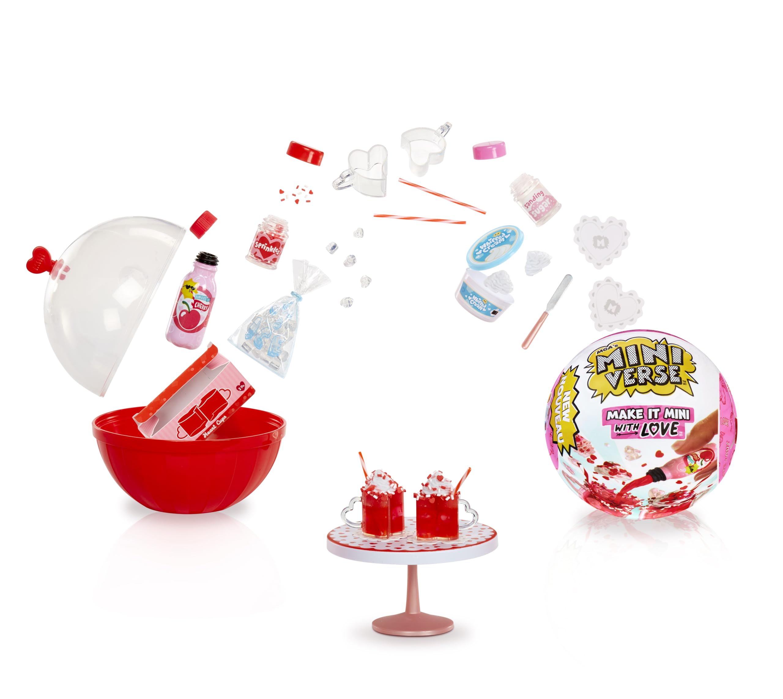 MGA's Miniverse Make It Mini with Love - DIY Resin Craft Kit with Replica Food, Collectible Miniatures for Ages 8+