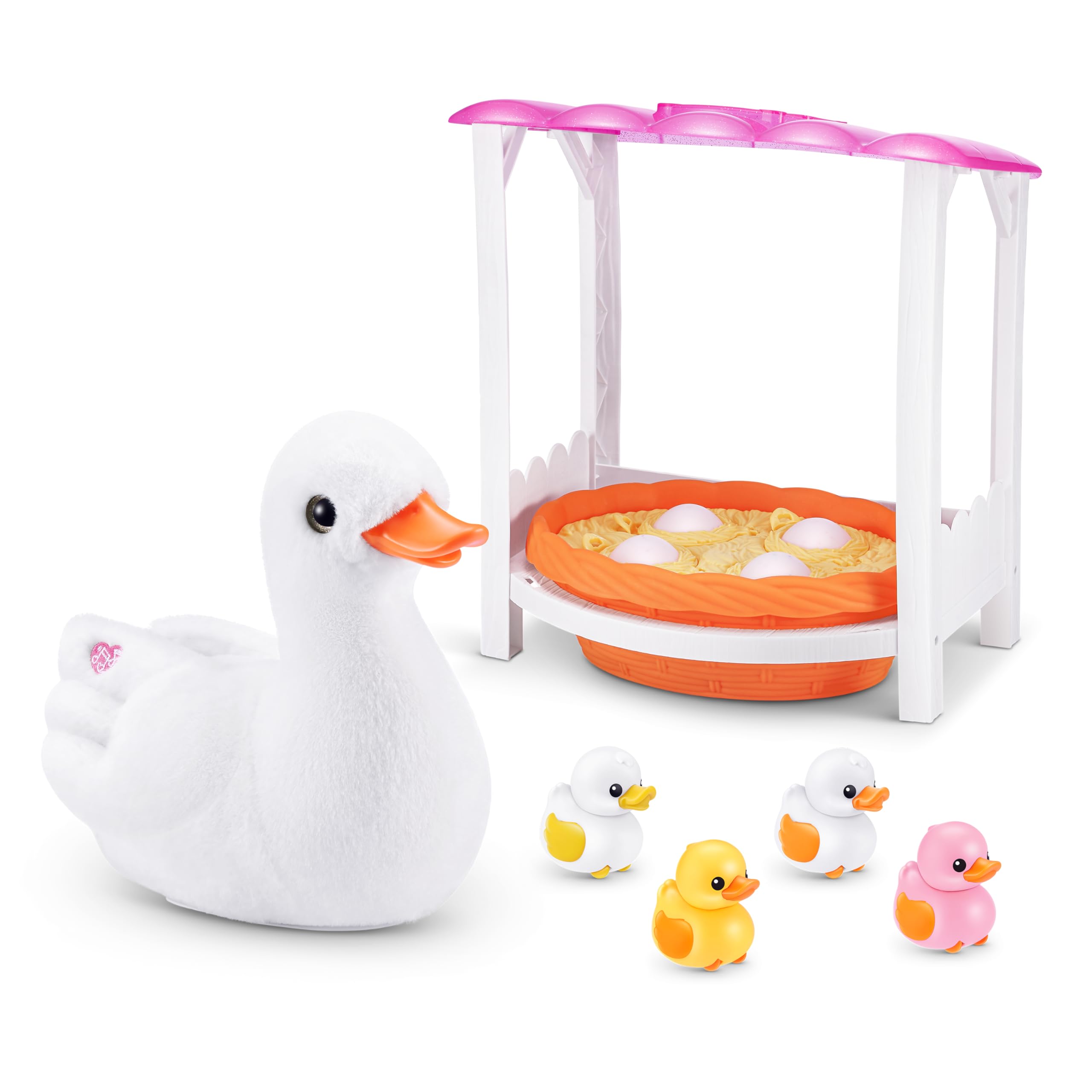 Pets Alive Mama Duck Electronic Pet Toy with 4 Surprise Baby Ducklings | Ages 3+ 4