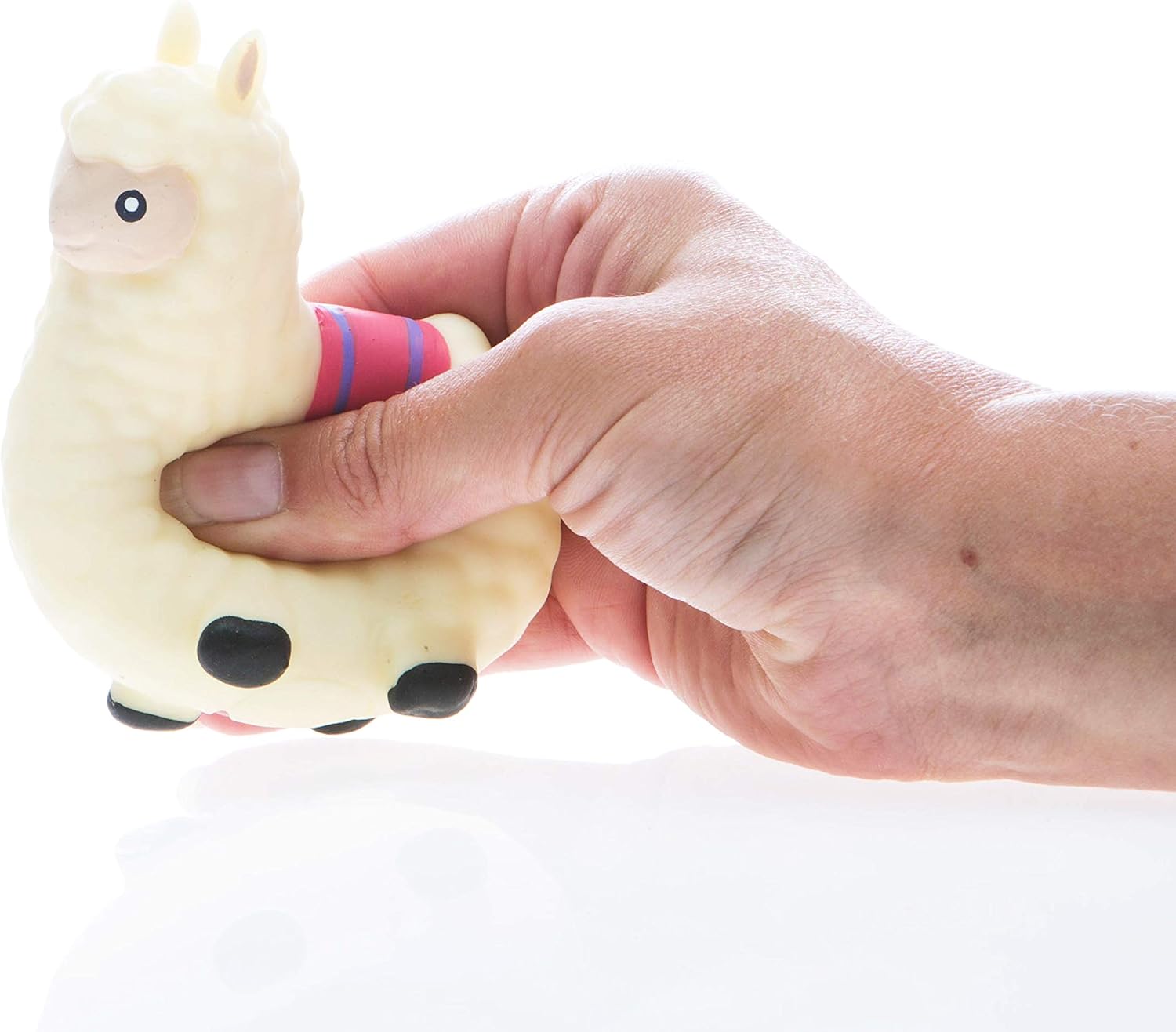 Calma Llama Fun Stress Relief Squeeze Toy | Multicoloured Silicone Fidget for Anxiety | Office Desk Accessory & Gift 3