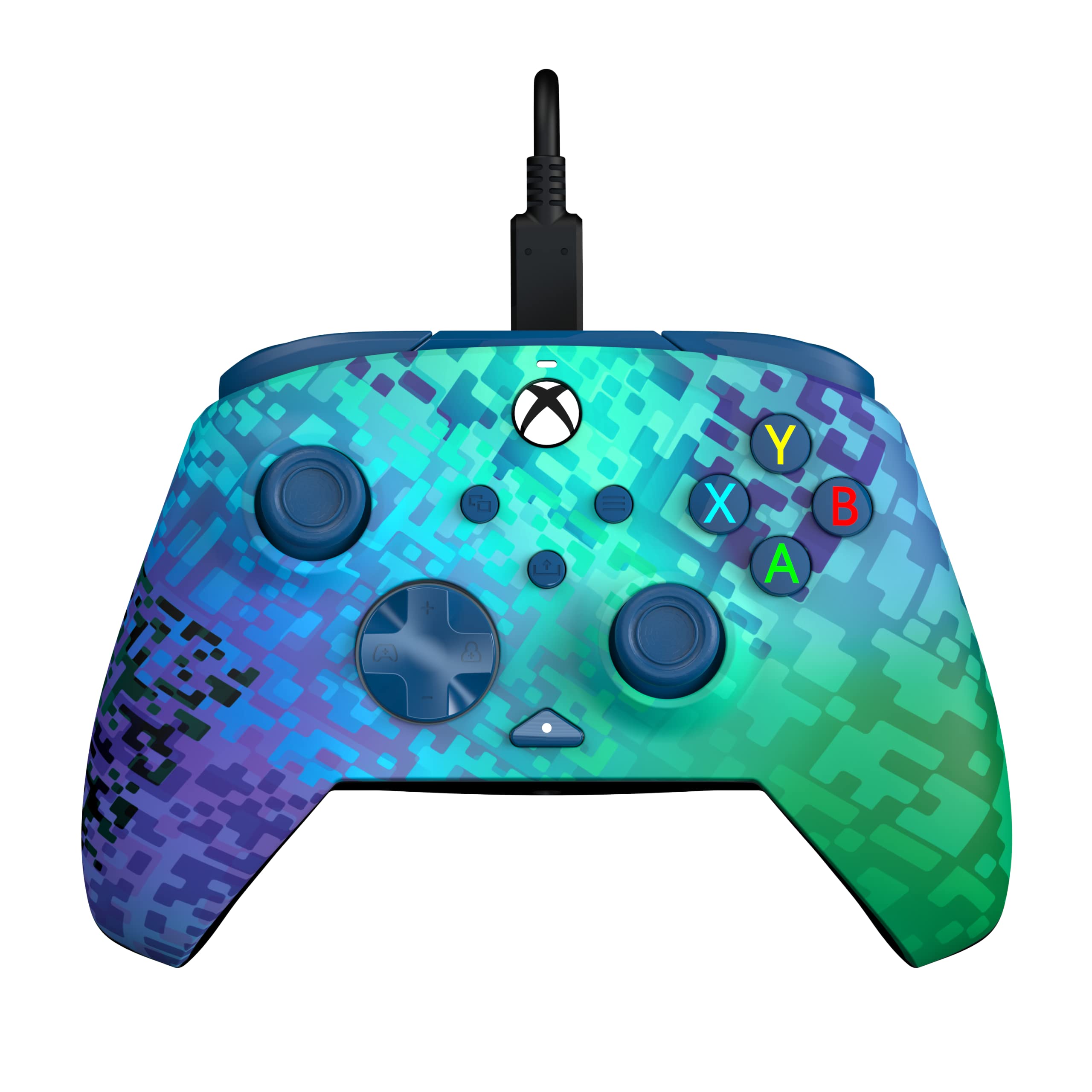 PDP REMATCH Advanced Wired Controller - Glitch Green for Xbox Series X|S, Xbox One