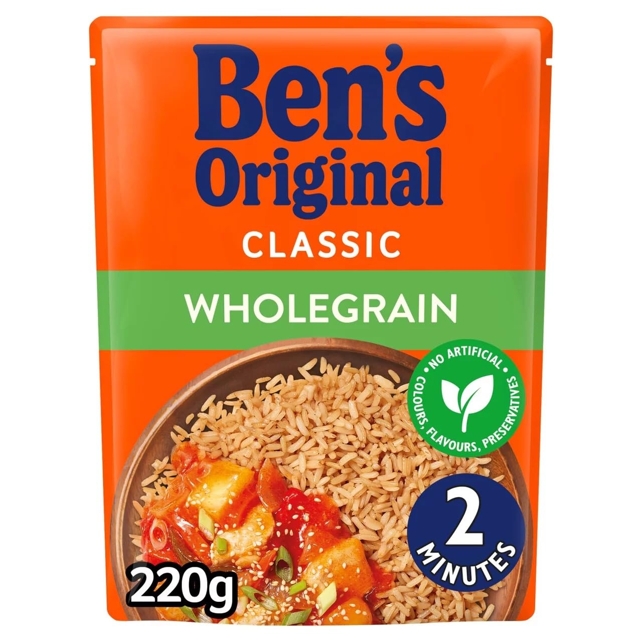 Ben's Original Wholegrain Microwave Rice, 220g
