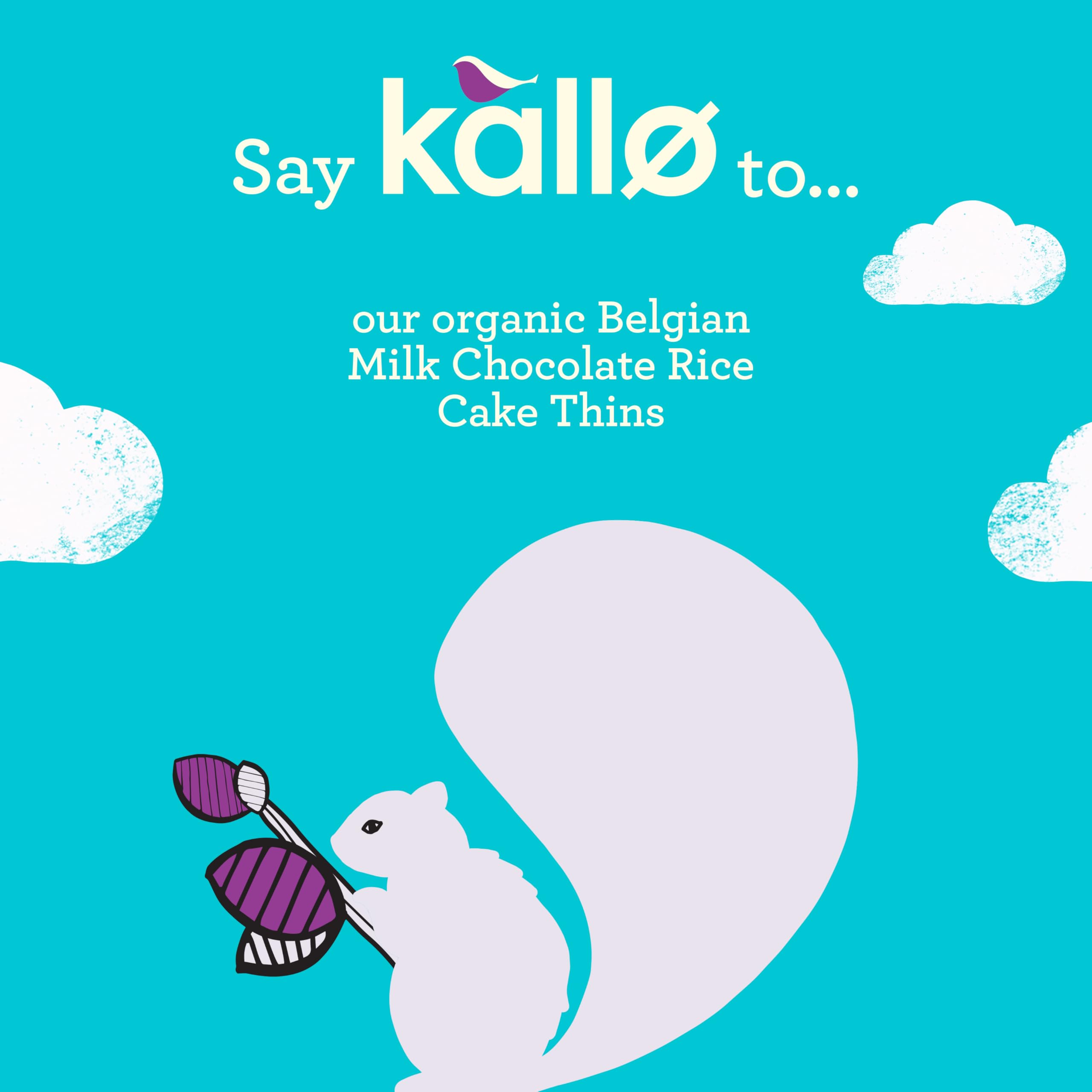 Kallo Organic Belgian Milk Chocolate Thins Rice Cake | Gluten Free | 75g 3