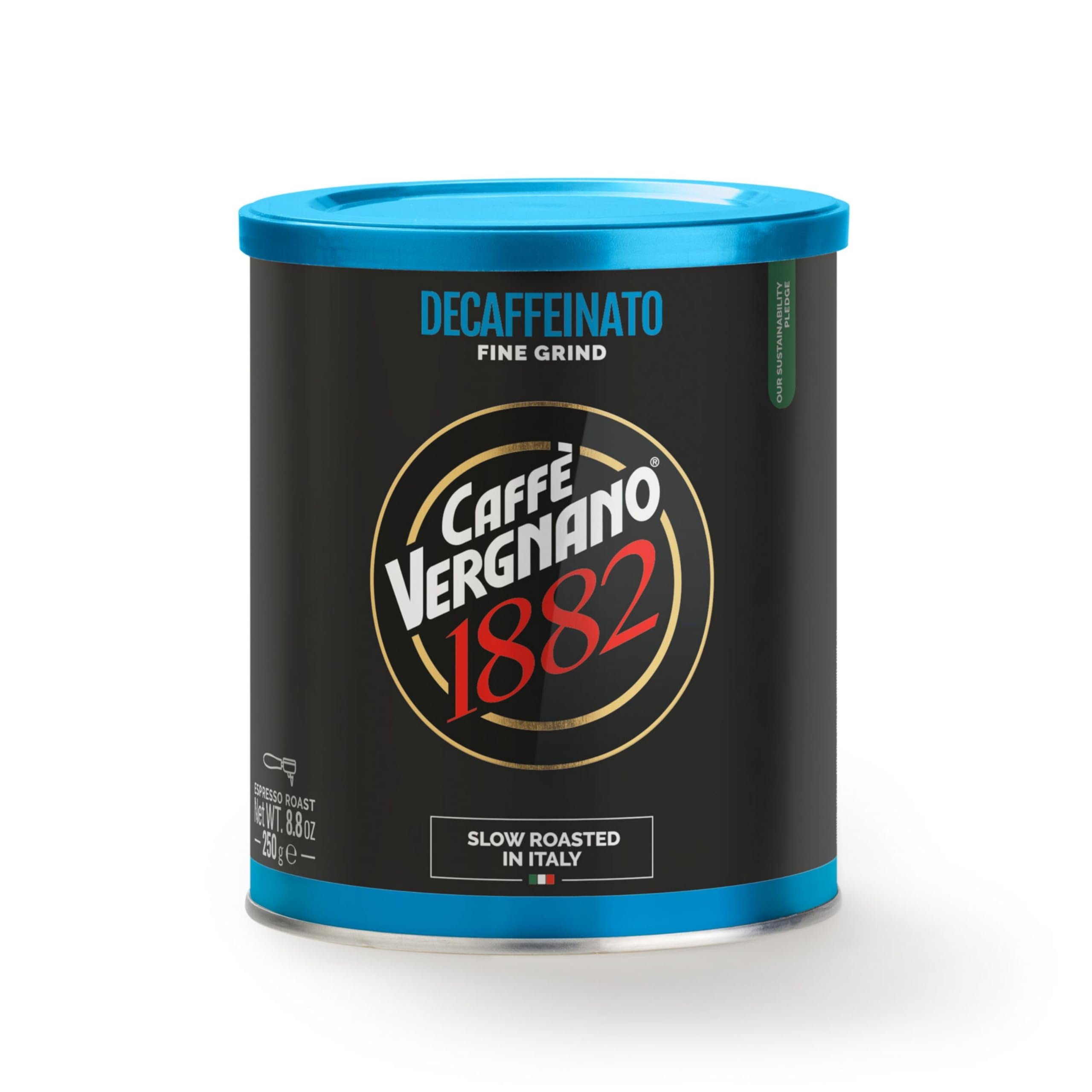 Caffè Vergnano 1882 - Decaffeinato Ground Coffee Tin 250g